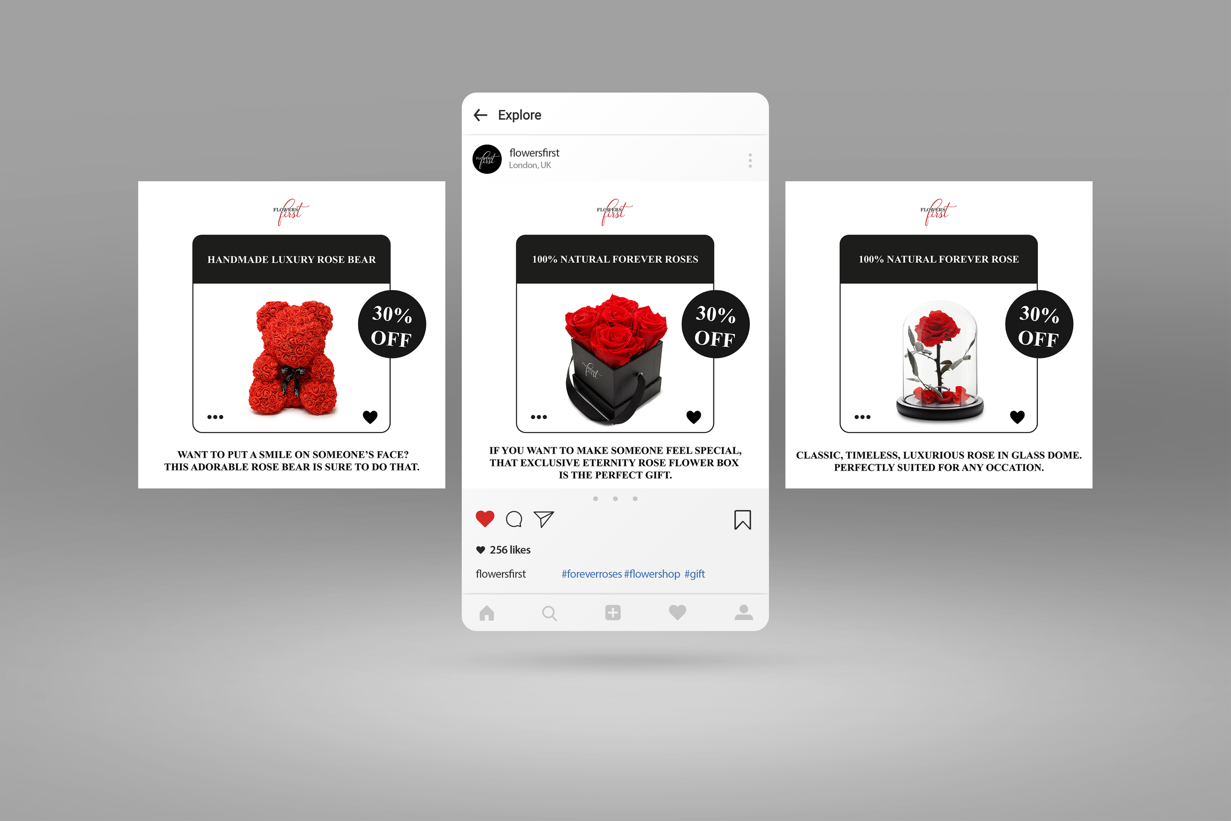 Target Ad for flower company