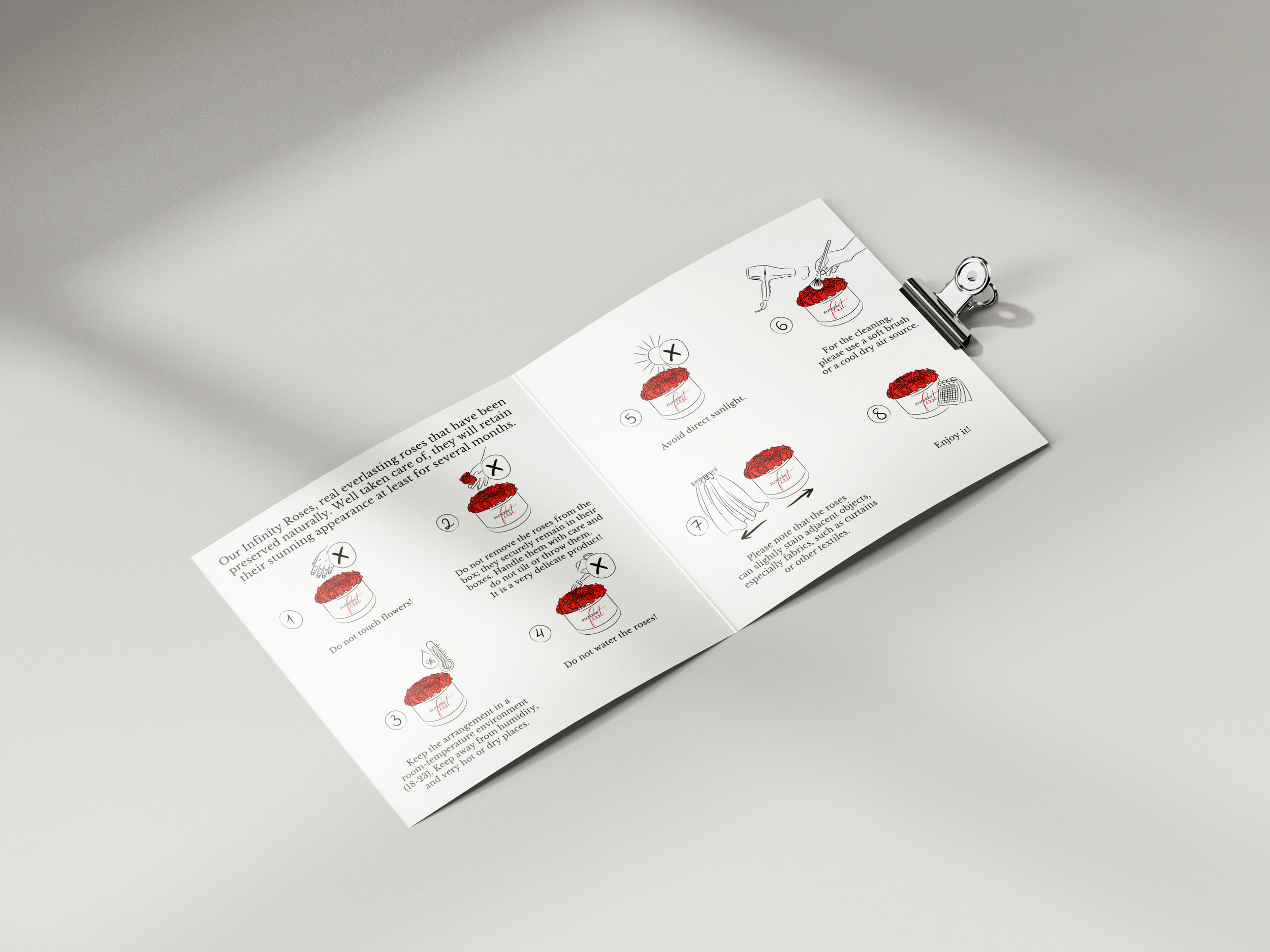 Care Instruction Card Design