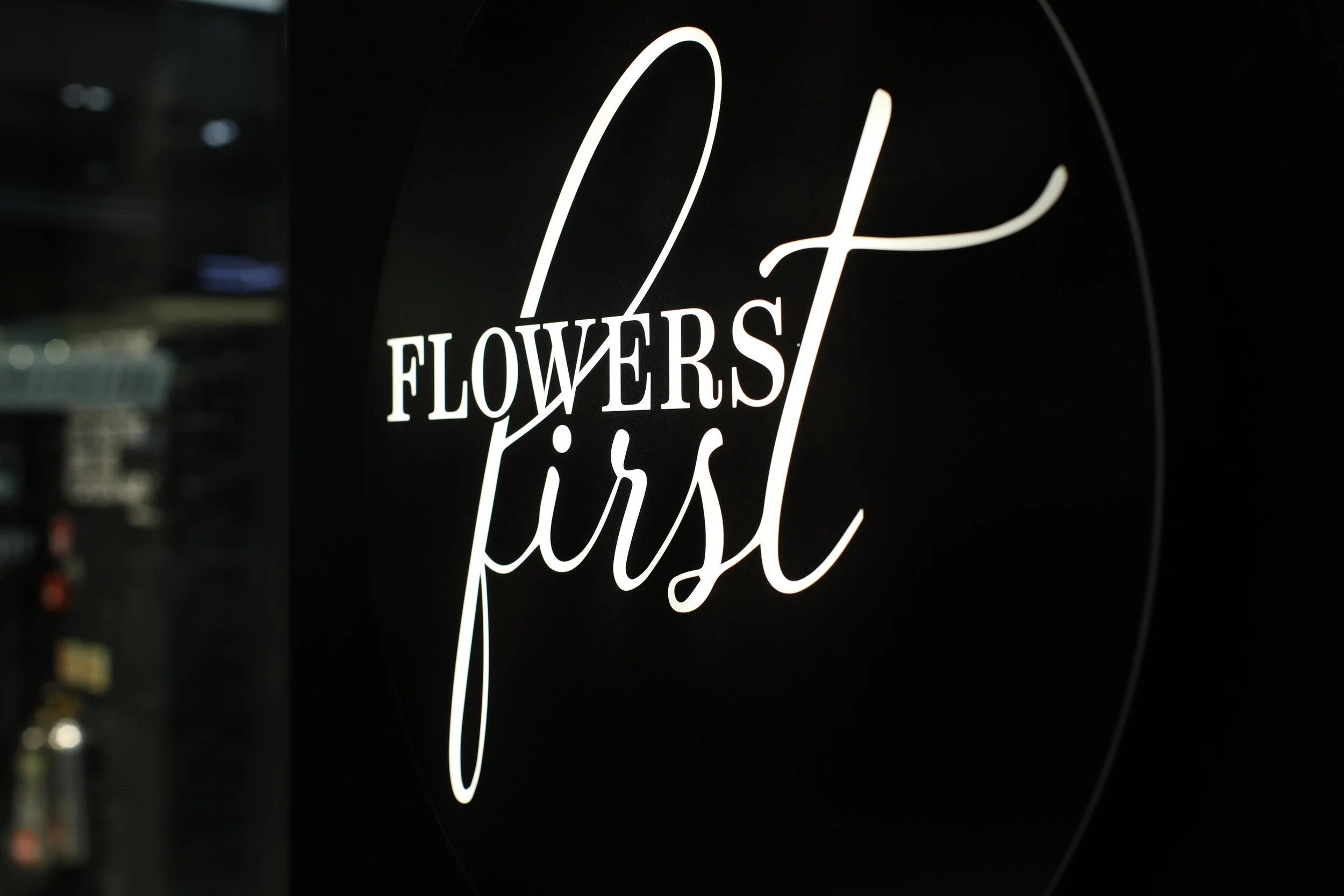 Flower Kiosk Sign Design
