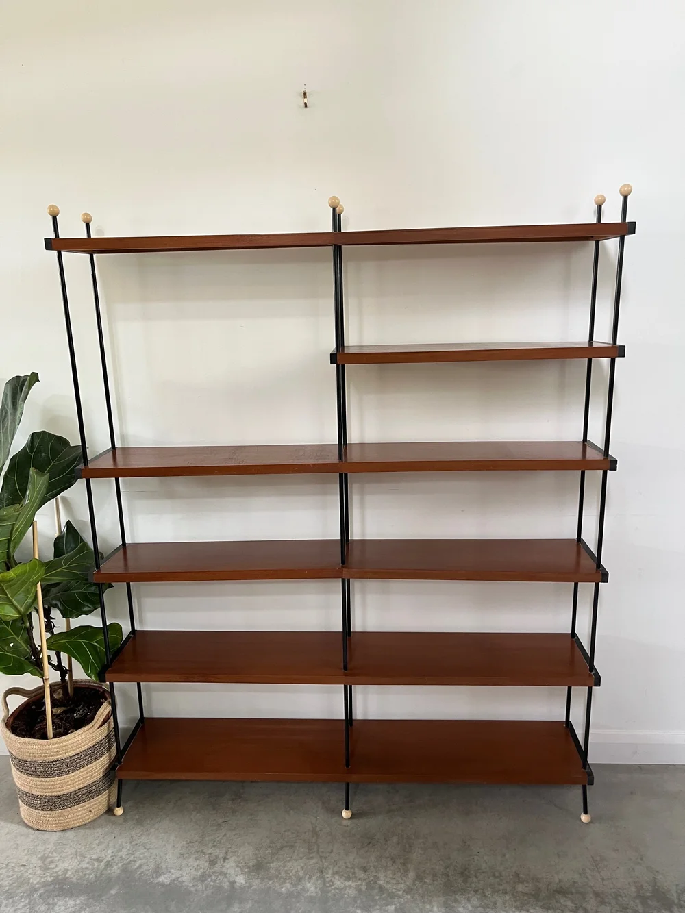 Mid century 2024 teak shelving unit