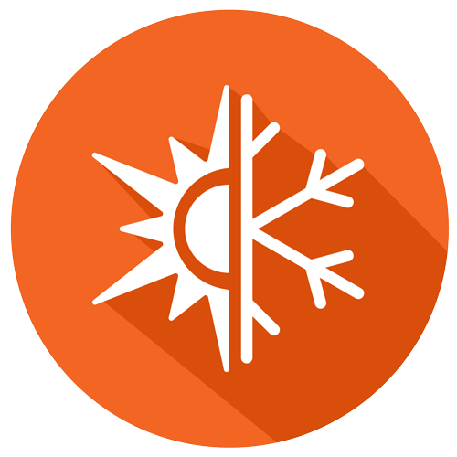 icon sun and snowflake