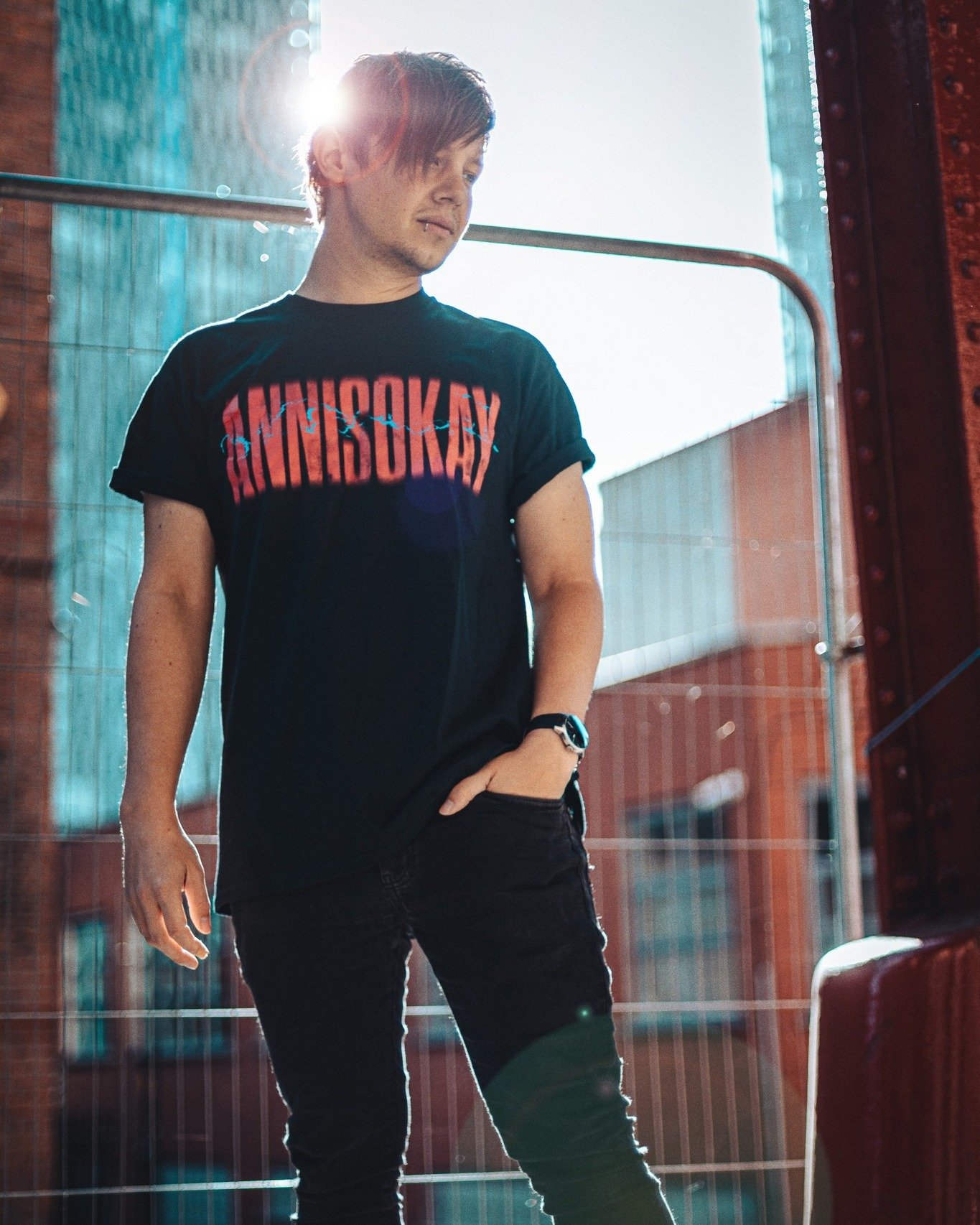 Have you got some Annisokay merch yet? 👕 We modeled back on our headline tour in Manchester to show you some of our designs. 📸 You can purchase the merch at @impericonde. We love seeing you guys wear it! 💙

Pictures by @lukesmediacorner 

#merchan
