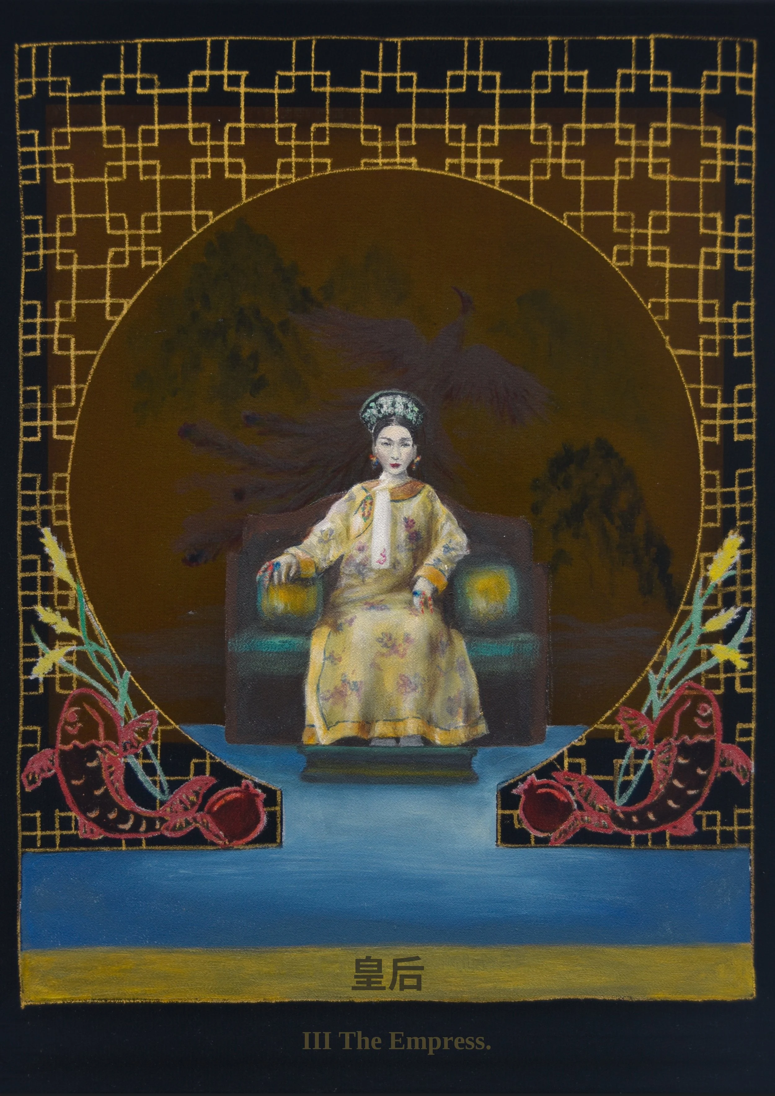 September: 'Huánghòu/The Empress' Artist Jen Hsieh. In her contemporary narration, Canadian-Australian artist Jen Hsieh tells tales of ethereal and inherent beauty. Her paintings possess a bewitching elegance, suggest and engage viewers to seek more 