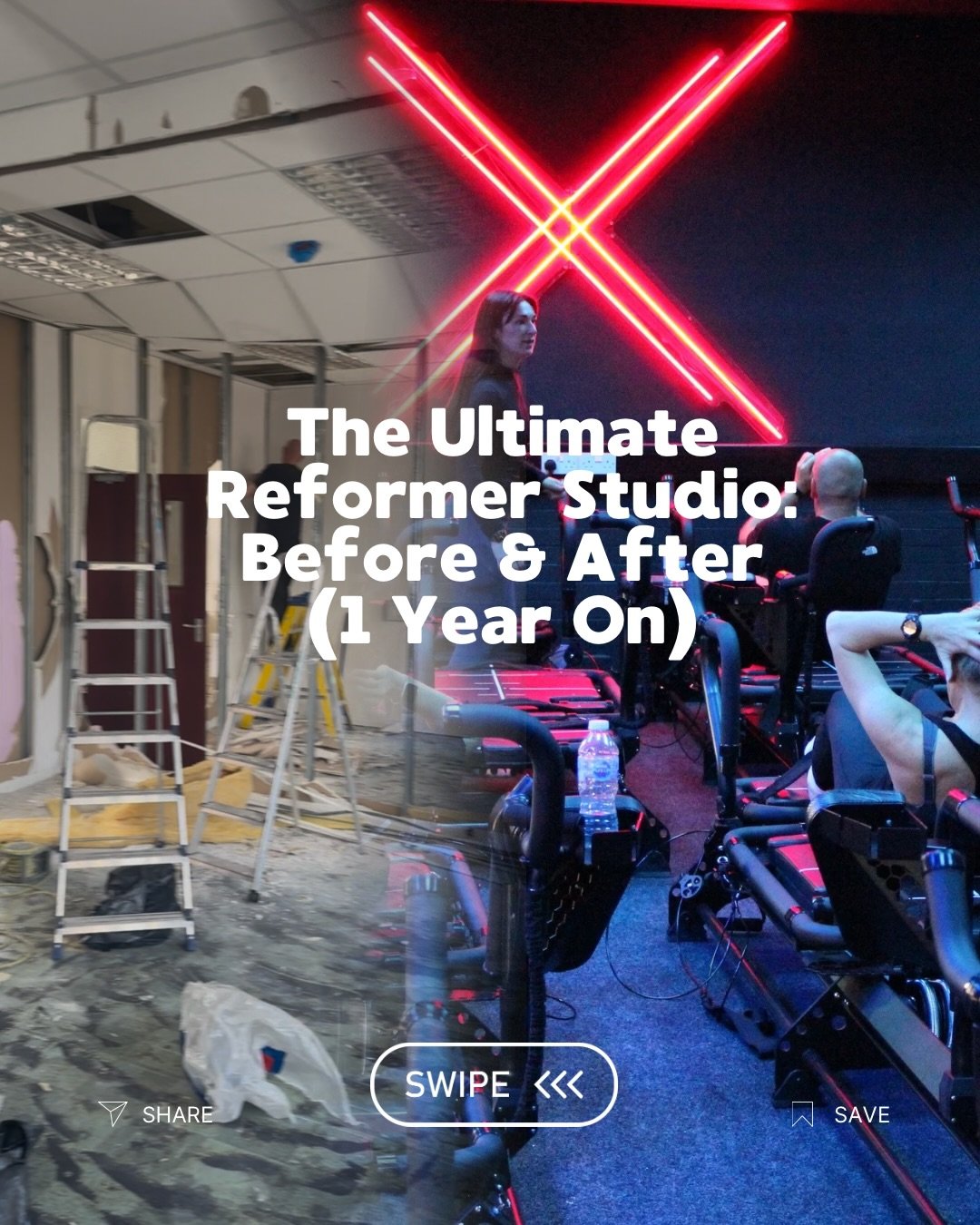 THE ULTIMATE BEFORE &amp; AFTER: One Year of Sweat, Steel, and Support 💖

Swipe to see the unbelievable transformation of our studio space&mdash;from an empty shell to the beautiful home of our community. It&rsquo;s been one intense, rewarding year!