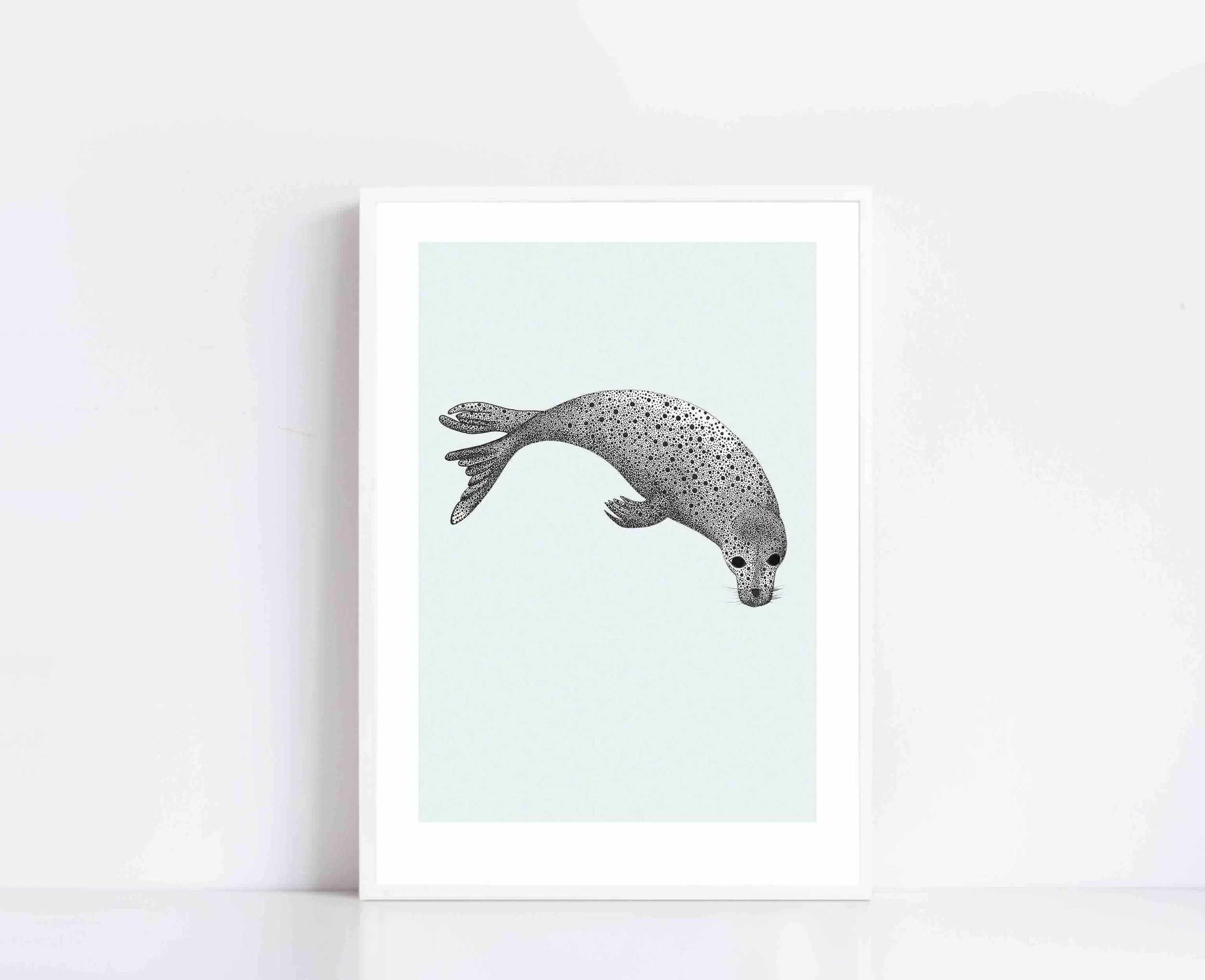 Selkie Seal print white frame.jpeg