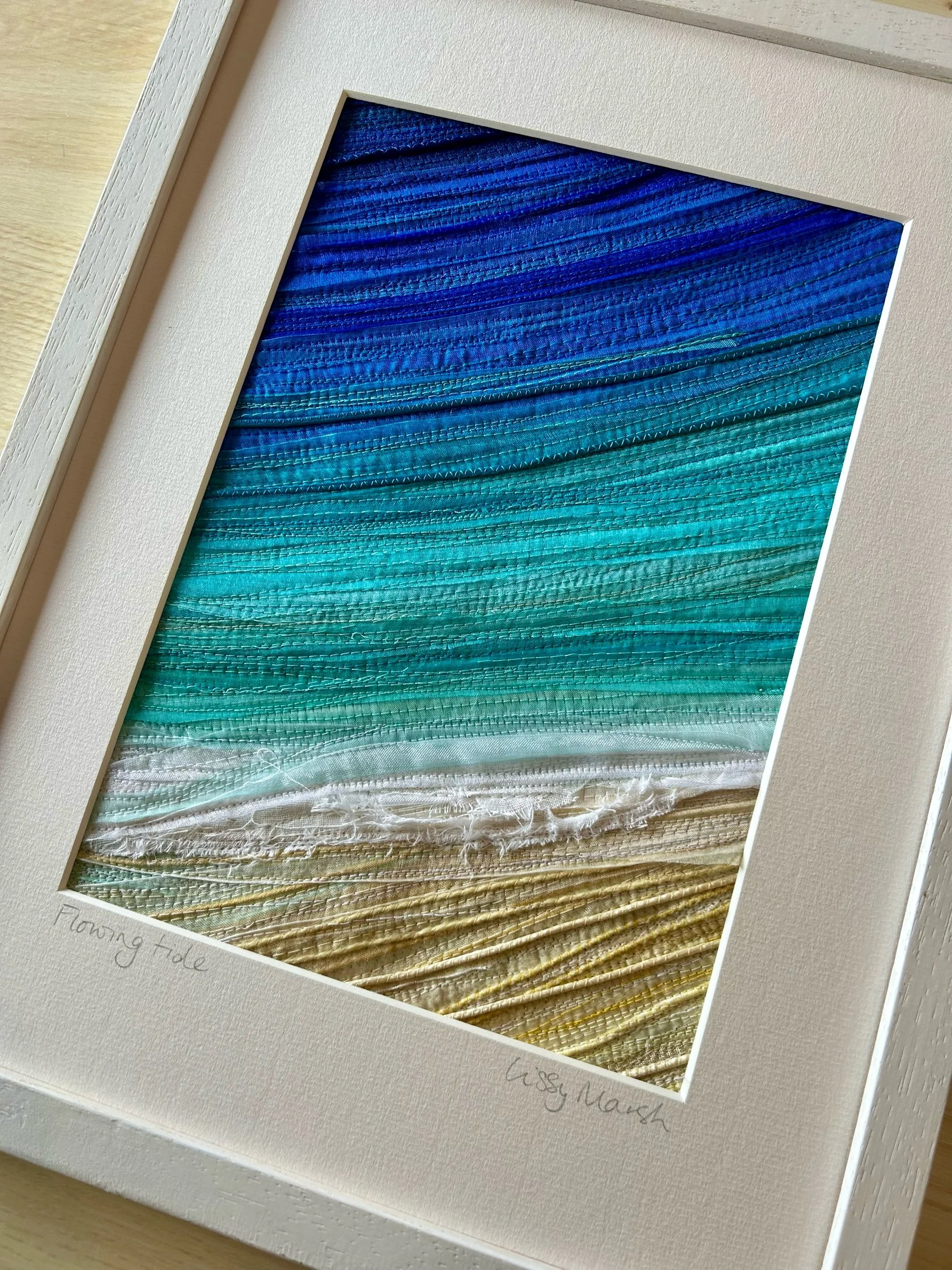 Textile art beach
