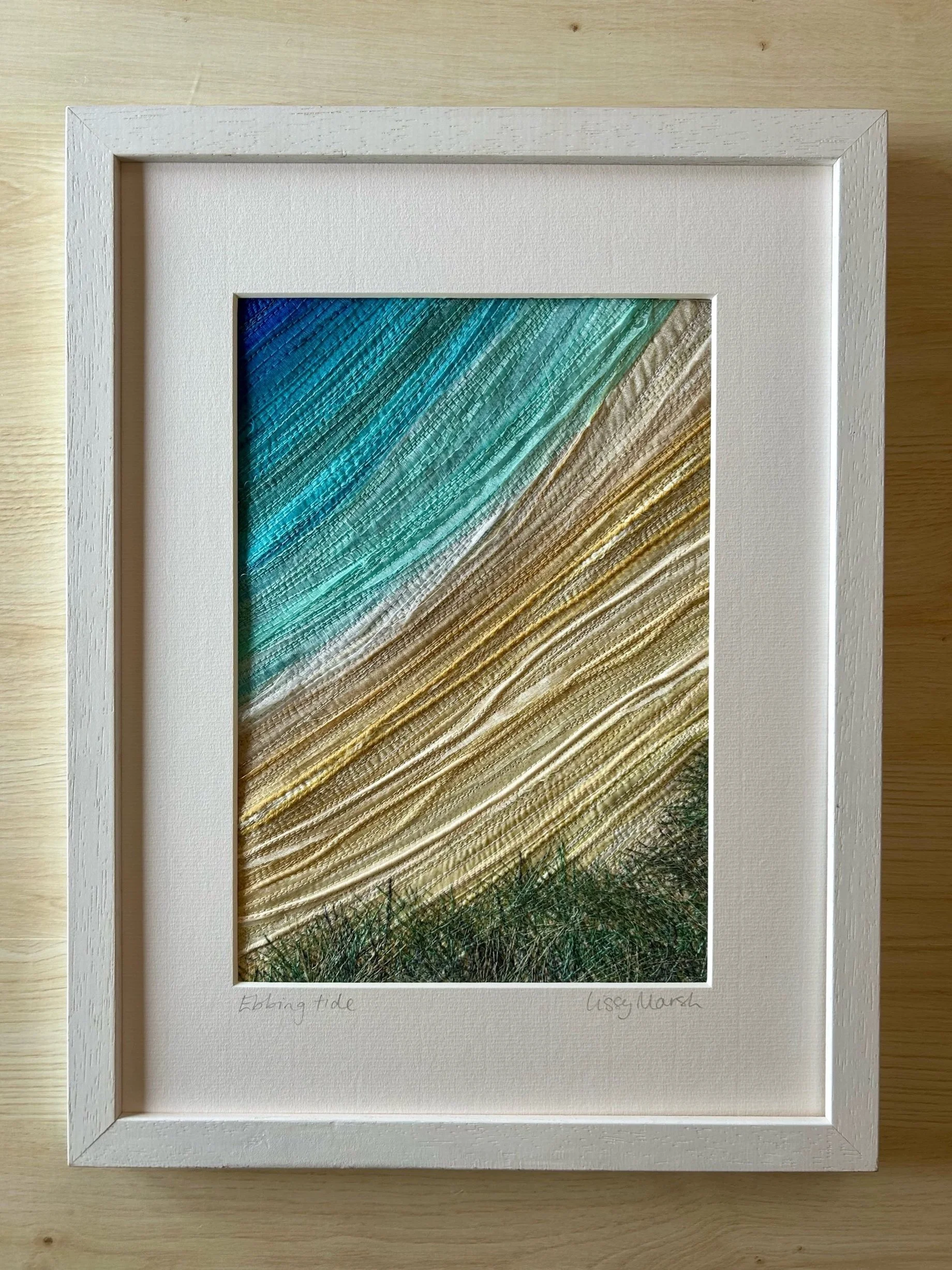 “Ebbing tide” Seascape Textile Art
