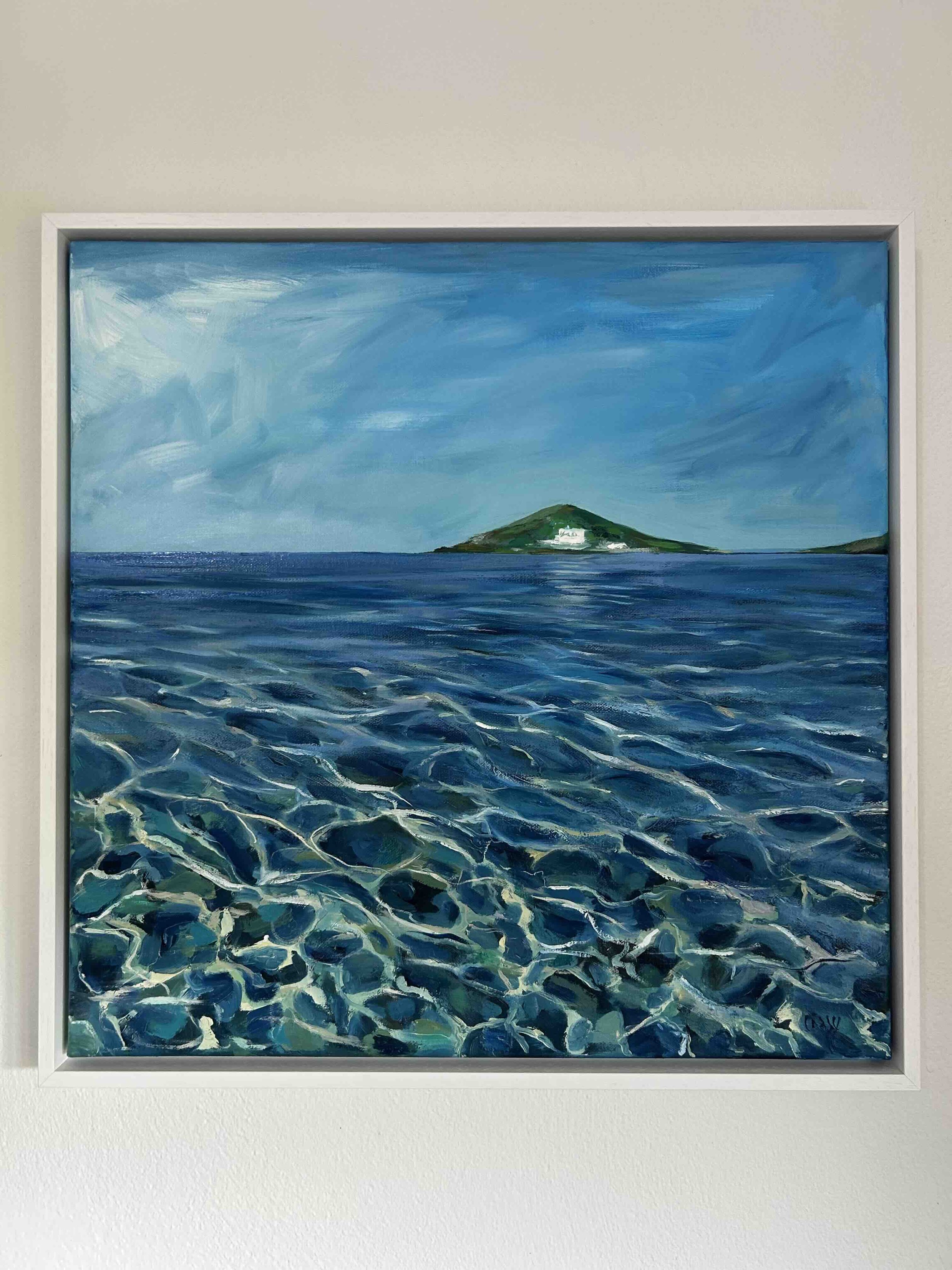 Bigbury Bay oil painting framed.jpg