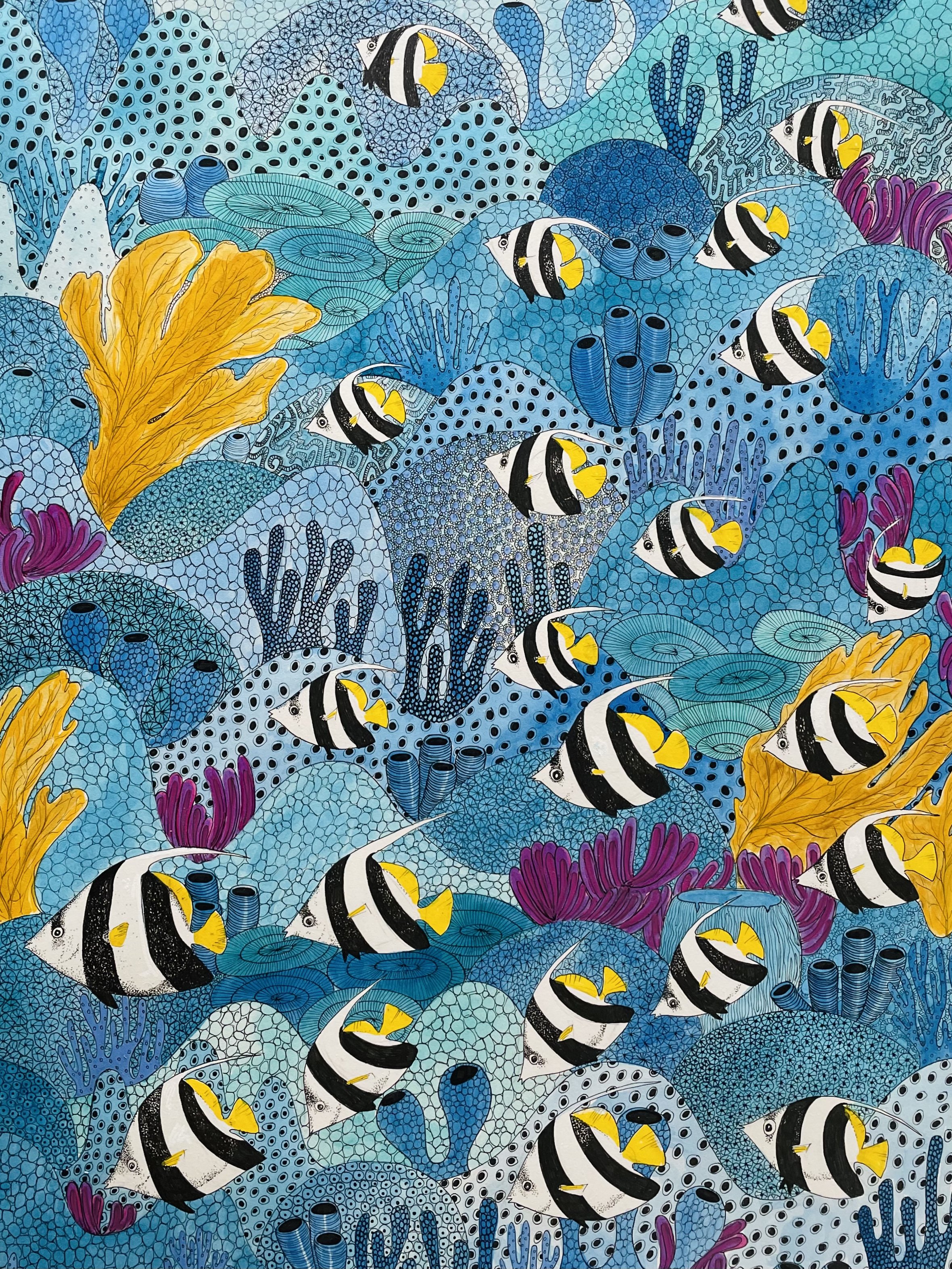 ©Lissy-Marsh-Schooling-Bannerfish