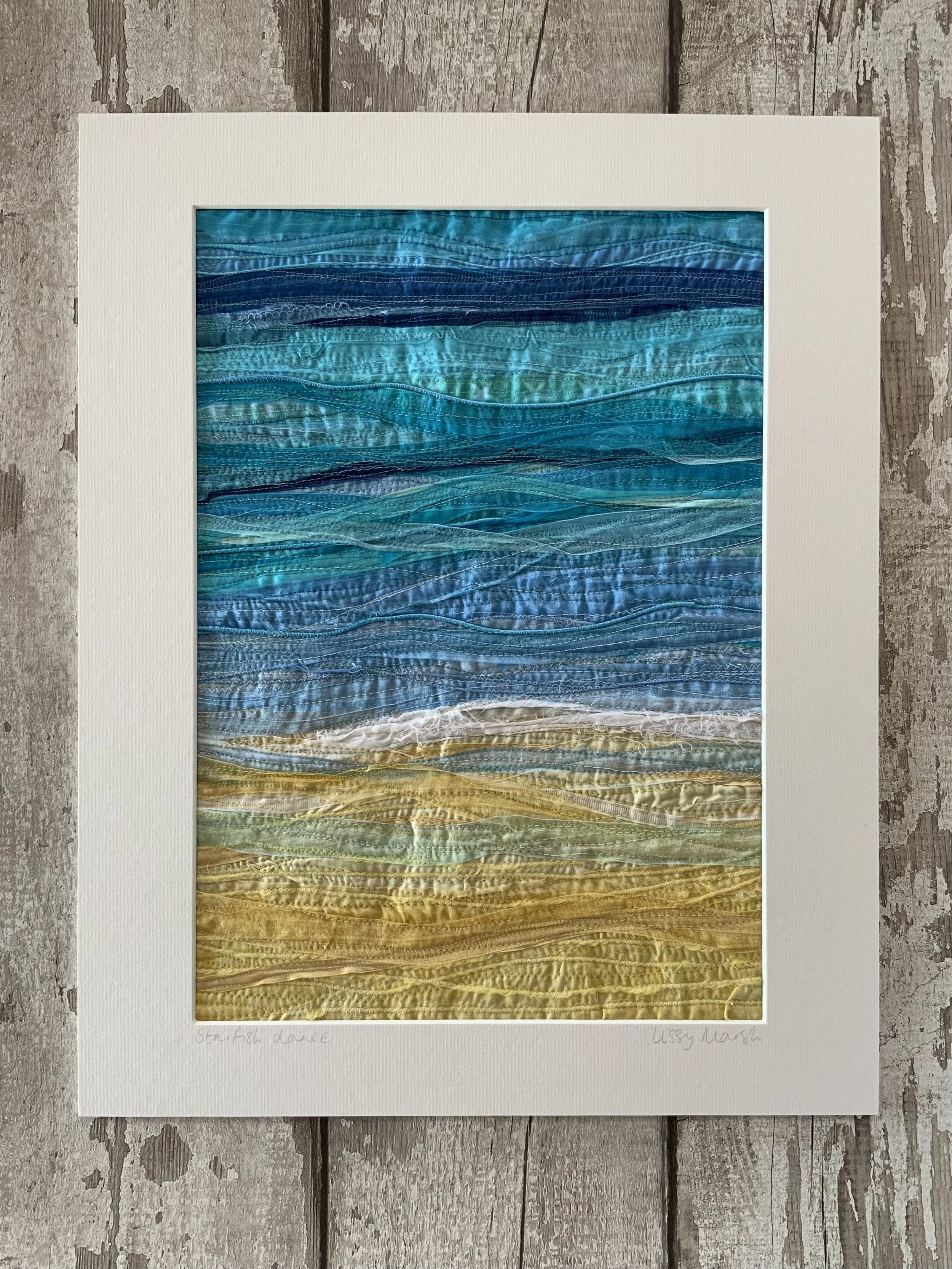 Textile Art "Starfish Dance" by Lissy Marsh