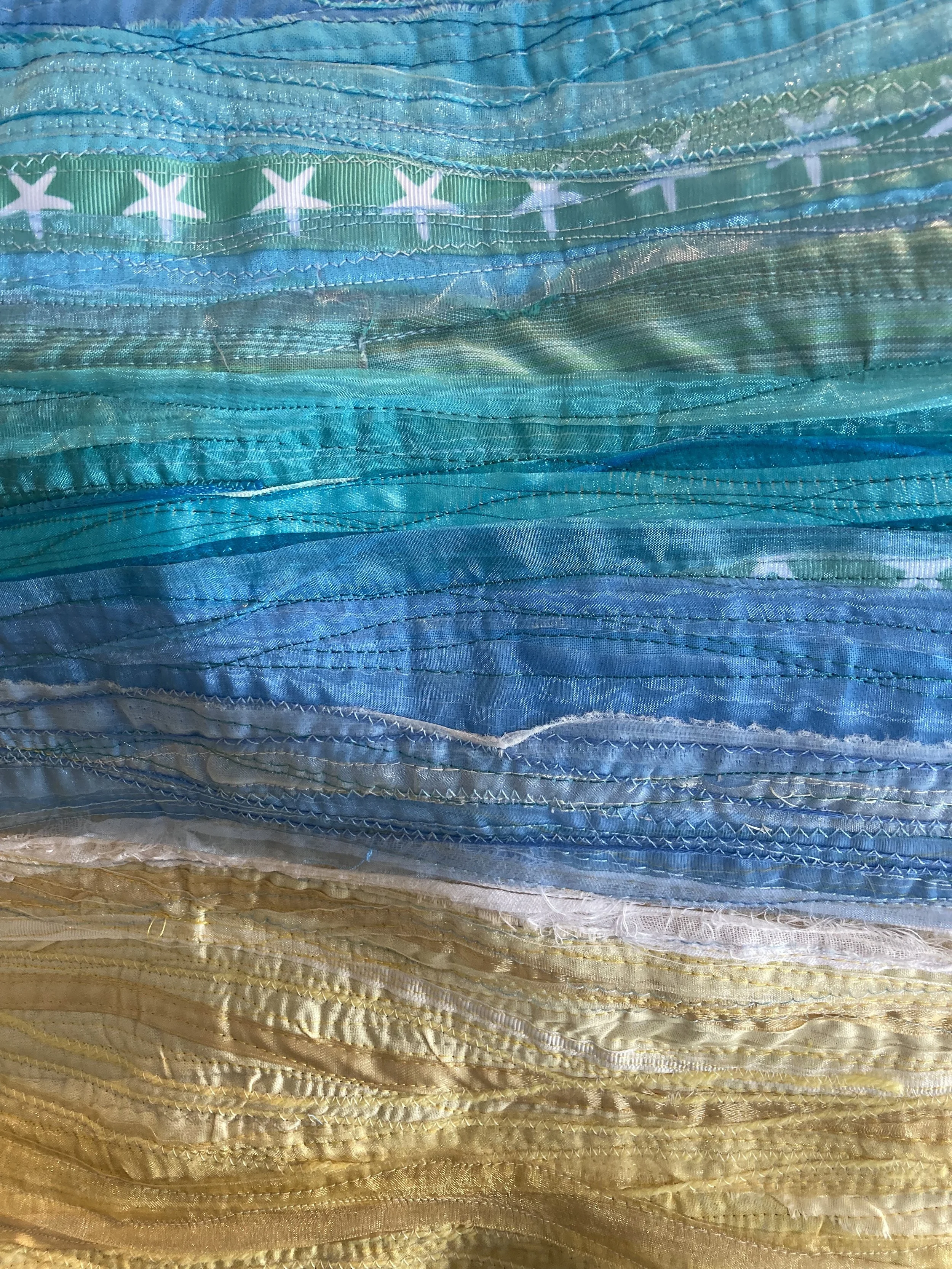 Starfish dance textile art