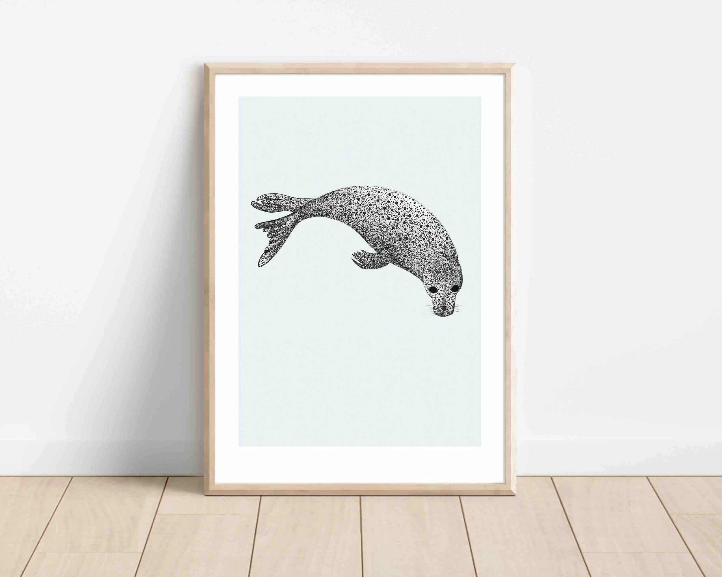 Selkie Seal print framed.jpeg