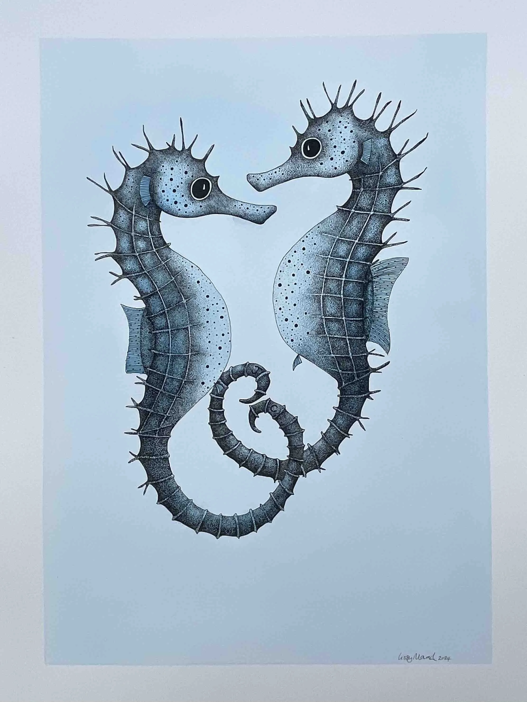 Seahorse Love commission © Lissy Marsh