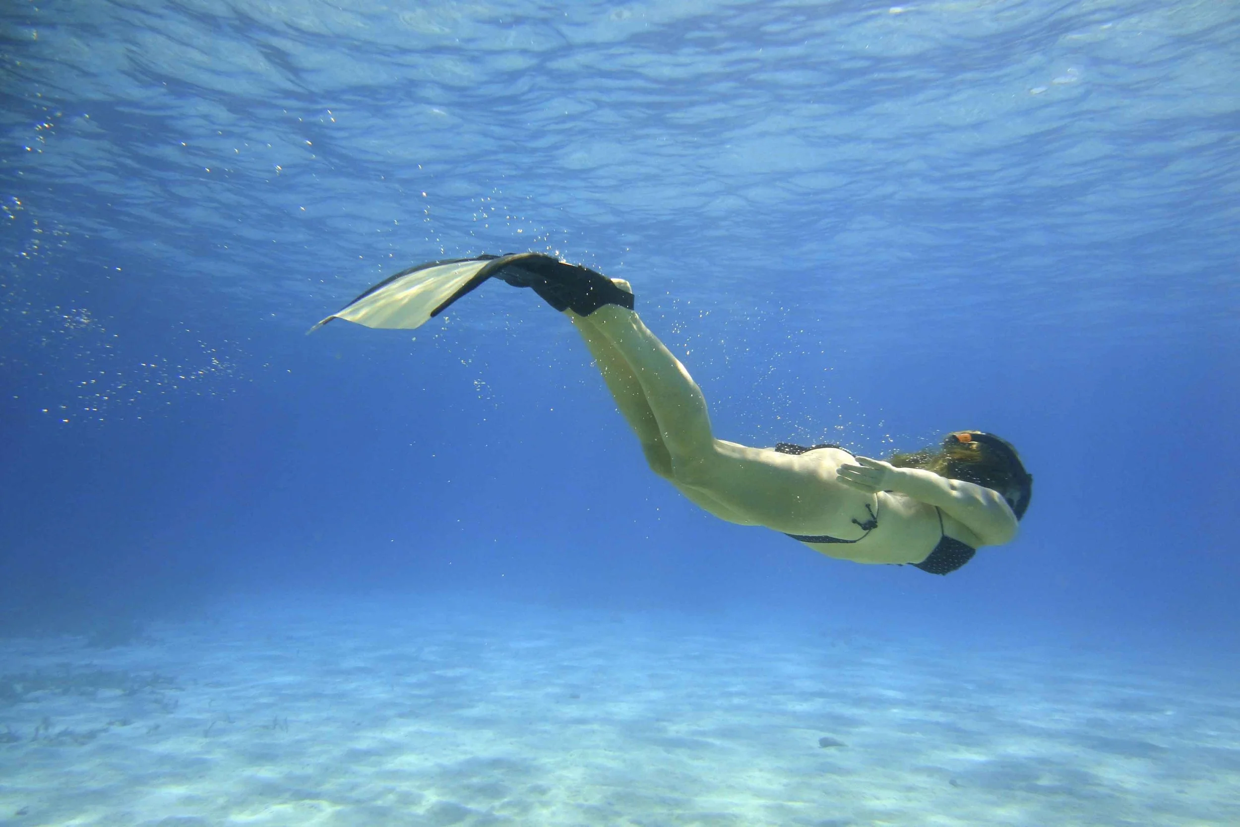Lissy Marsh mono-fining in the Blue Lagoon
