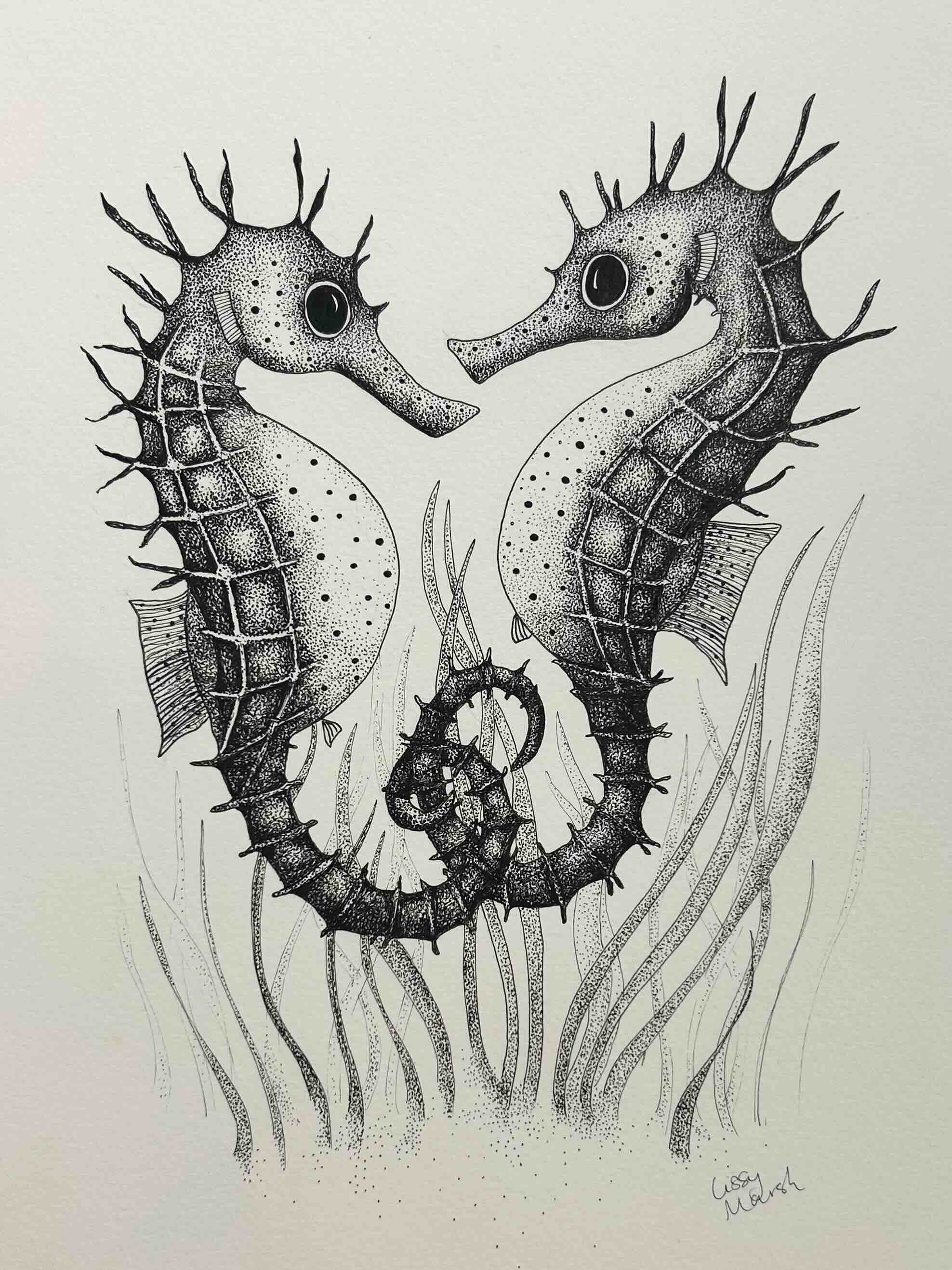 Seahorses in the Seagrass