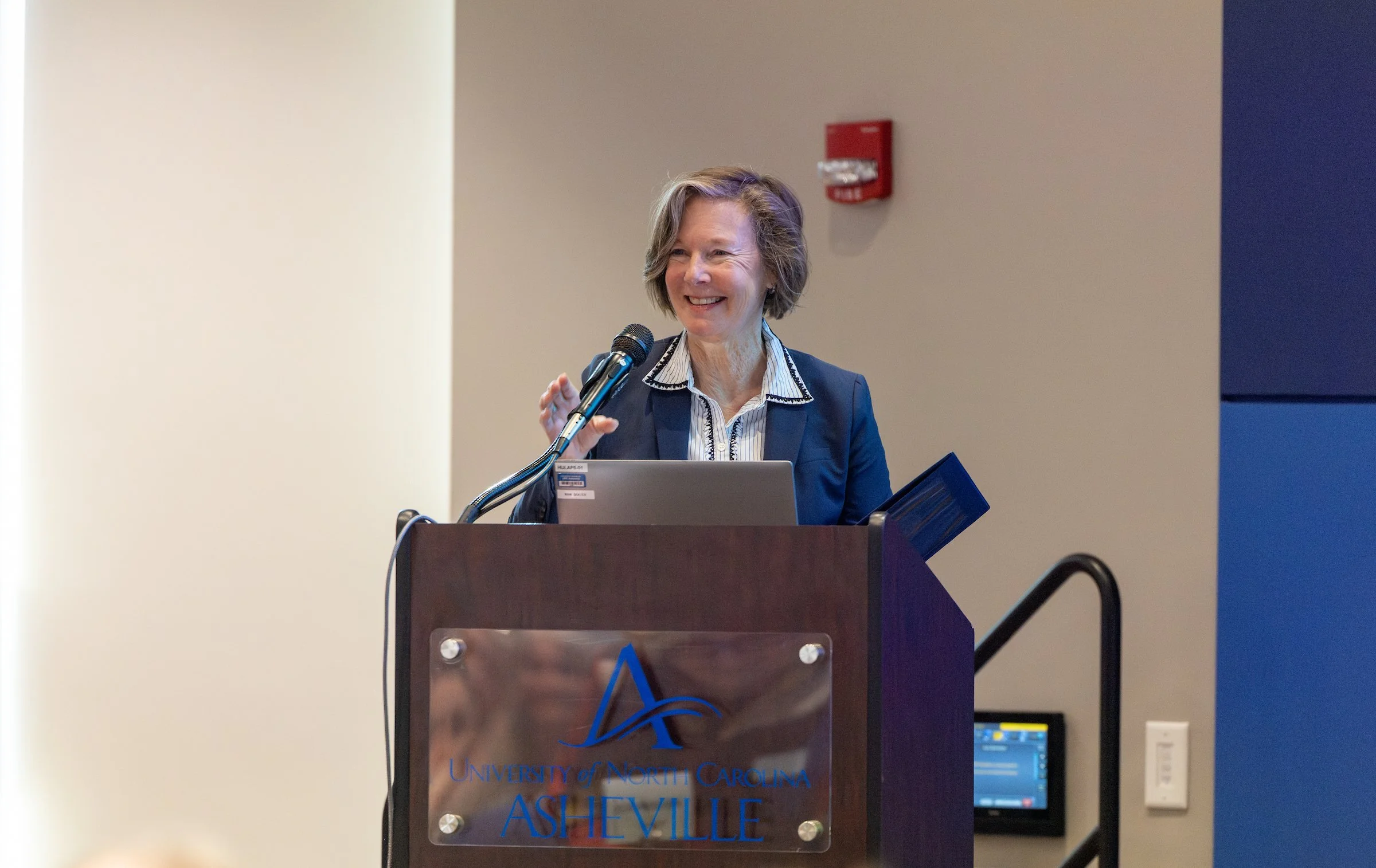 NC Lt. Governor Hunt offers welcoming address. Photo credit: Emmanuel Figaro, UNCA