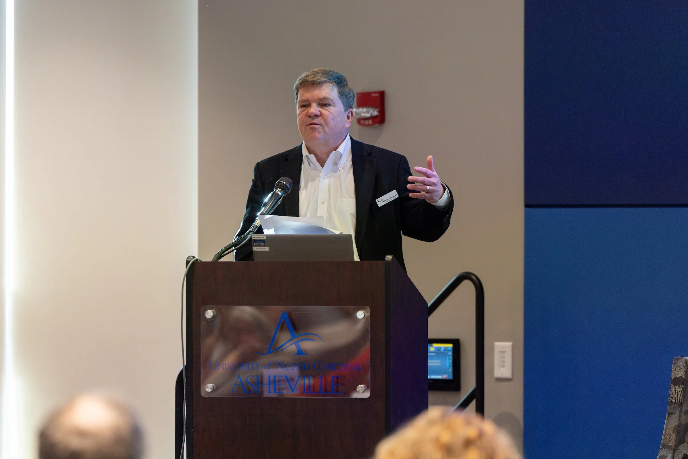 Dr. Bill Hathaway (CEO, MAHEC). Photo credit: Emmanuel Figaro, UNCA