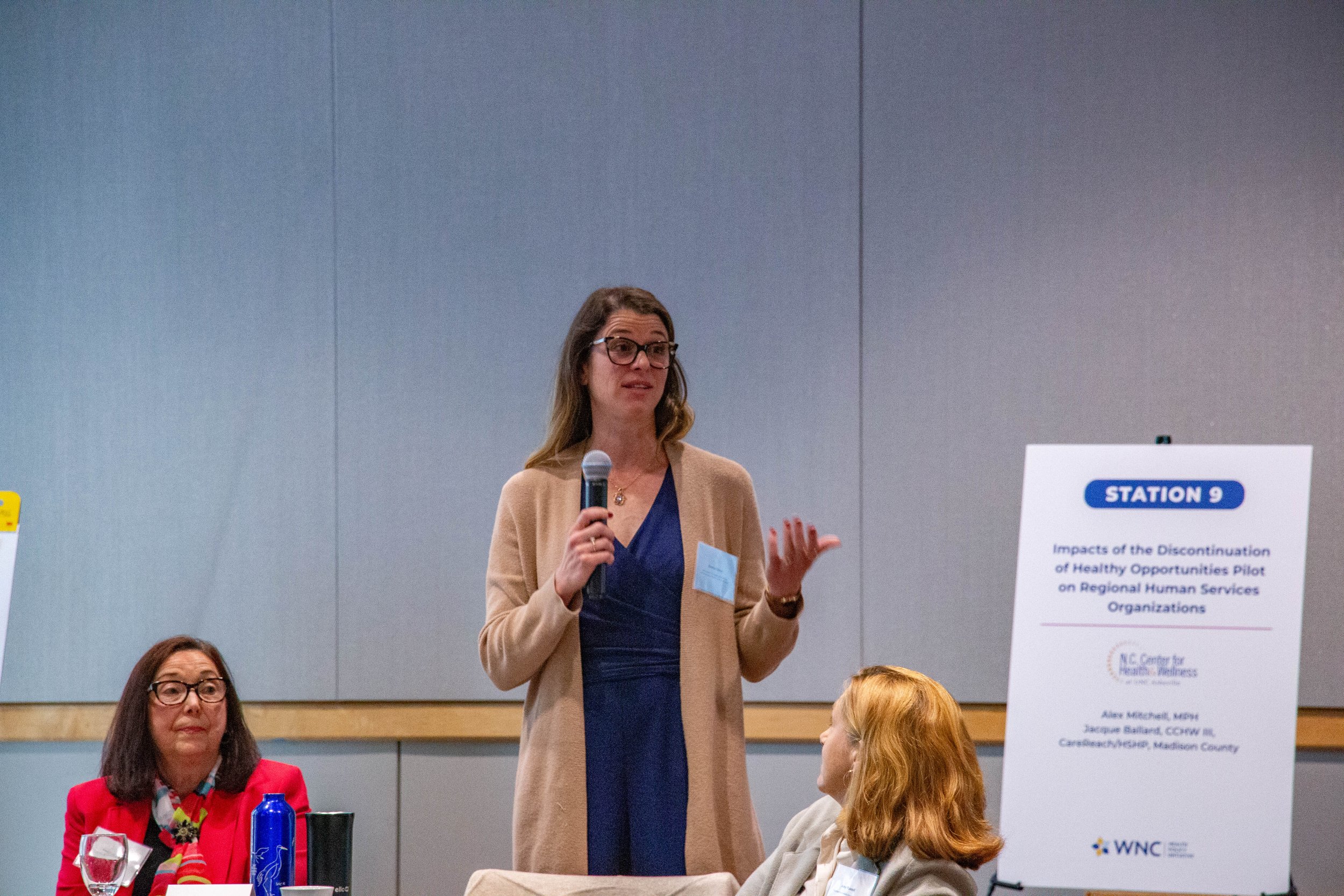 Emma Olson (NC Center for Health and Wellness). Panel Q&A. Photo credit: Michaela Lumpert, Impact Health