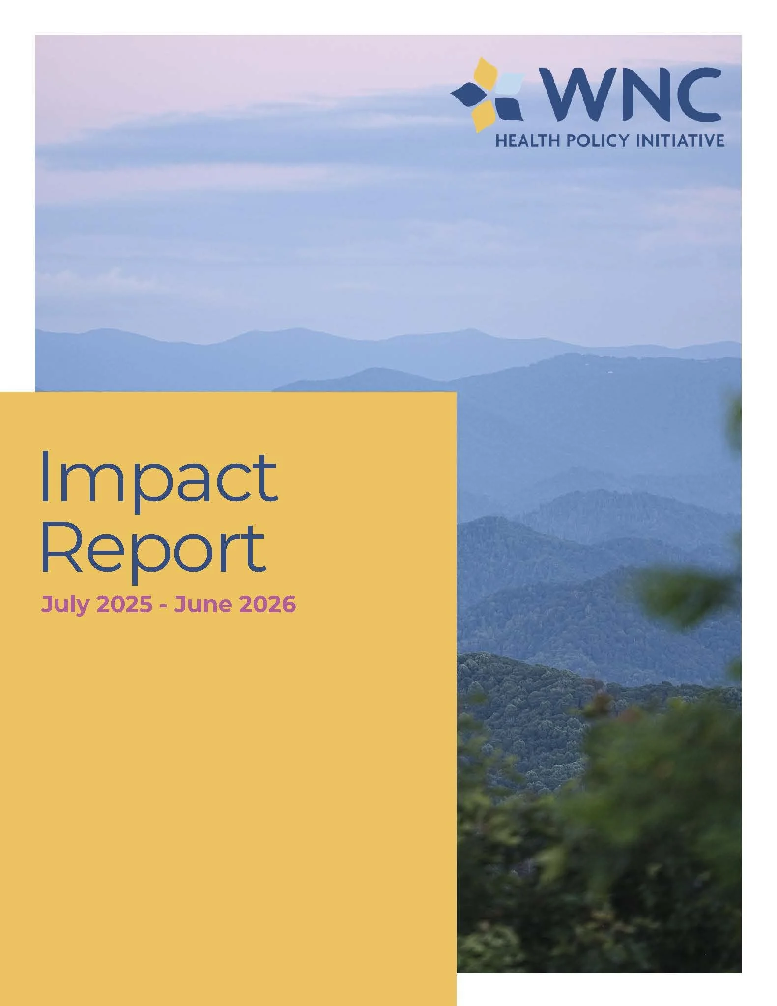 2025-2026 WNC HPI Impact Report Cover