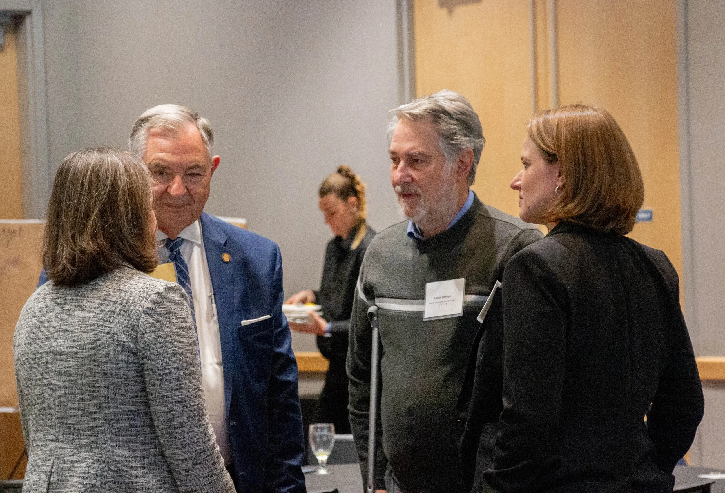 Sen. Jim Burgin speaks with attendees. Photo credit: Michaela Lumpert, Impact Health
