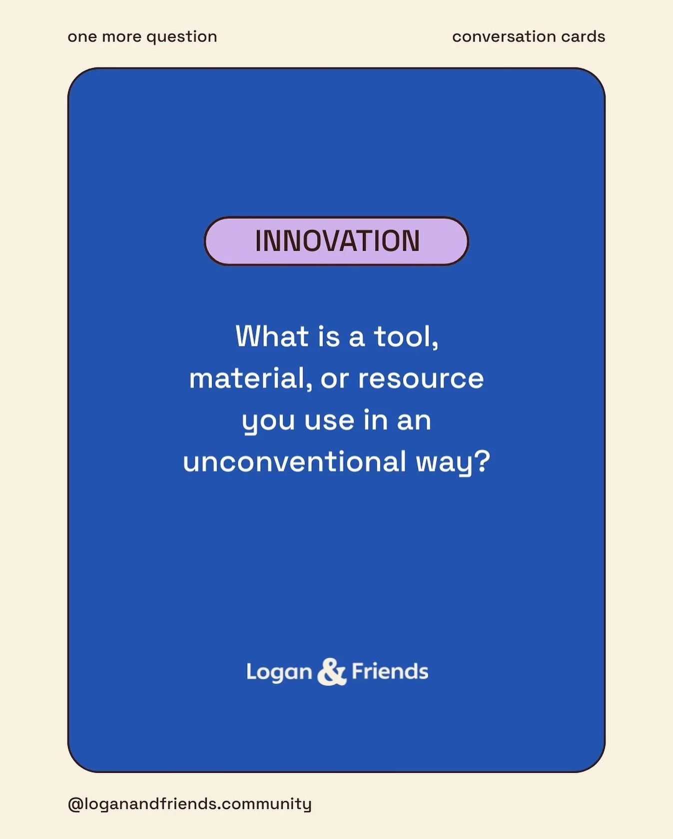 🛠️✨ INNOVATION IN REAL LIFE

&ldquo;What is a tool, material, or resource you use in an unconventional way?&rdquo;

Innovation doesn&rsquo;t always look like invention. Sometimes it&rsquo;s a kid using a shoelace as a pulley, or a teacher turning ma