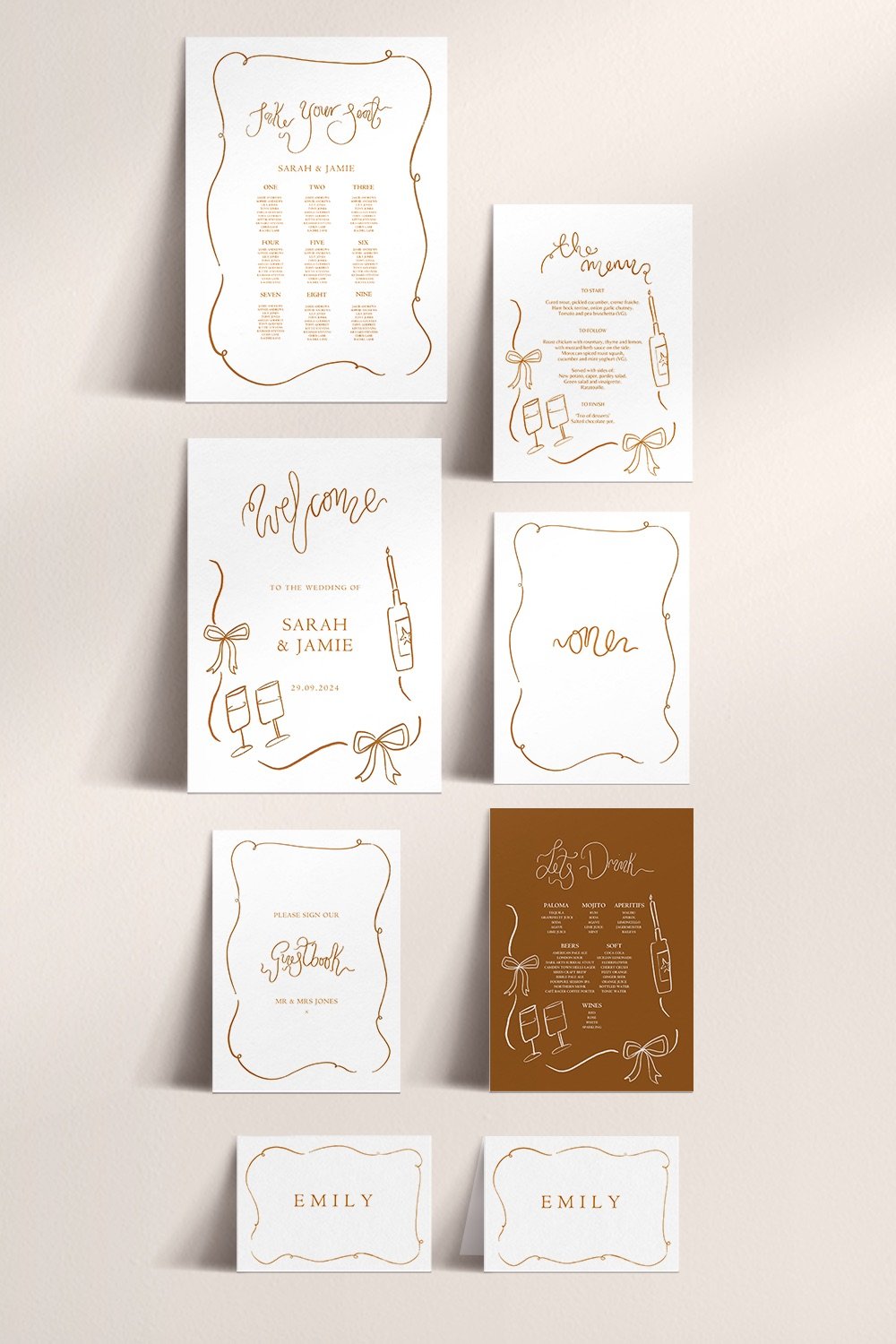 Handwritten - You're So Golden - DIY Stationery Template.jpeg