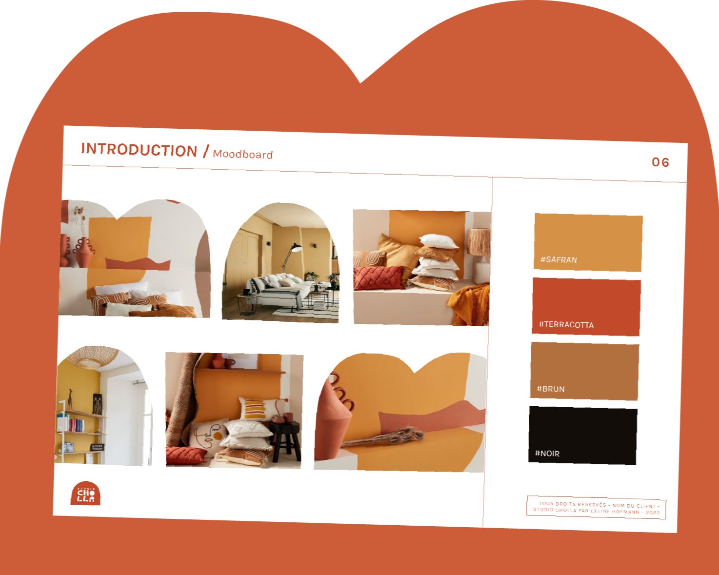 Option 2 ambiances (moodboard + 3d)