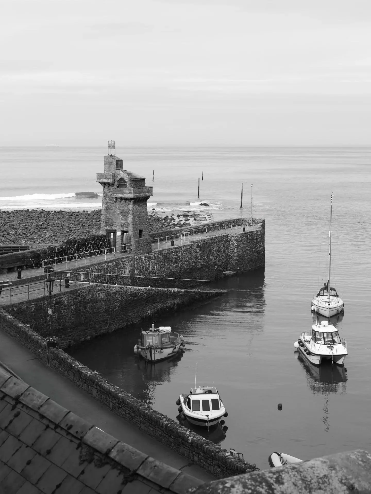 Lynton & Lynmouth on the north edge of Exmoor.
I continued my experimentation, this time with black and white. Something that I'd not explored before.
What was interesting is that you lose any gain of colour or vibrance, and suddenly become far