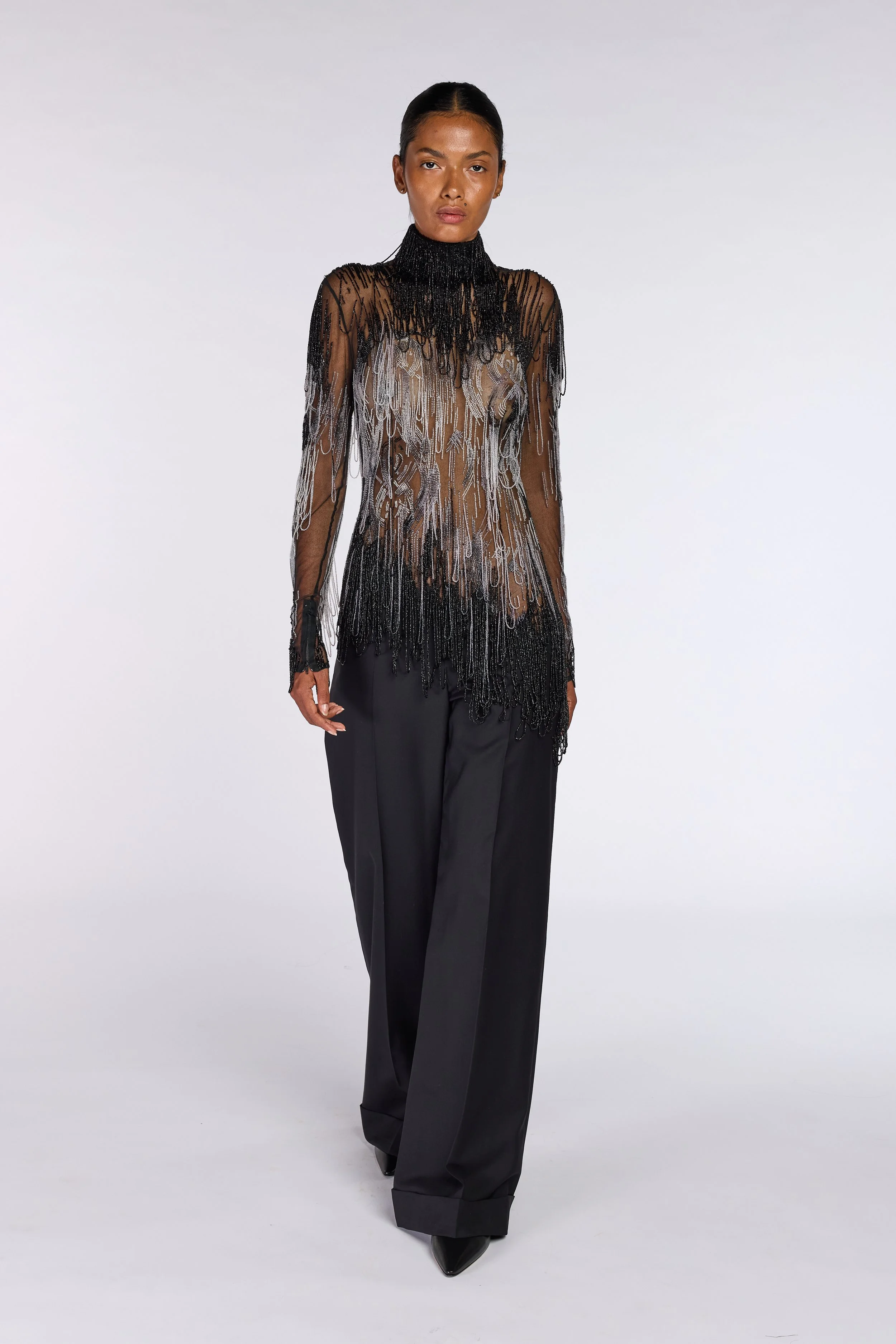 Givenchy Haute Couture by Lee Alexander McQueen S/S 2000 Jumpsuit – vintage Givenchy, McQueen for Givenchy, vintage Alexander McQueen – Spring/Summer 2000 (SS00) – Mae Vintage London