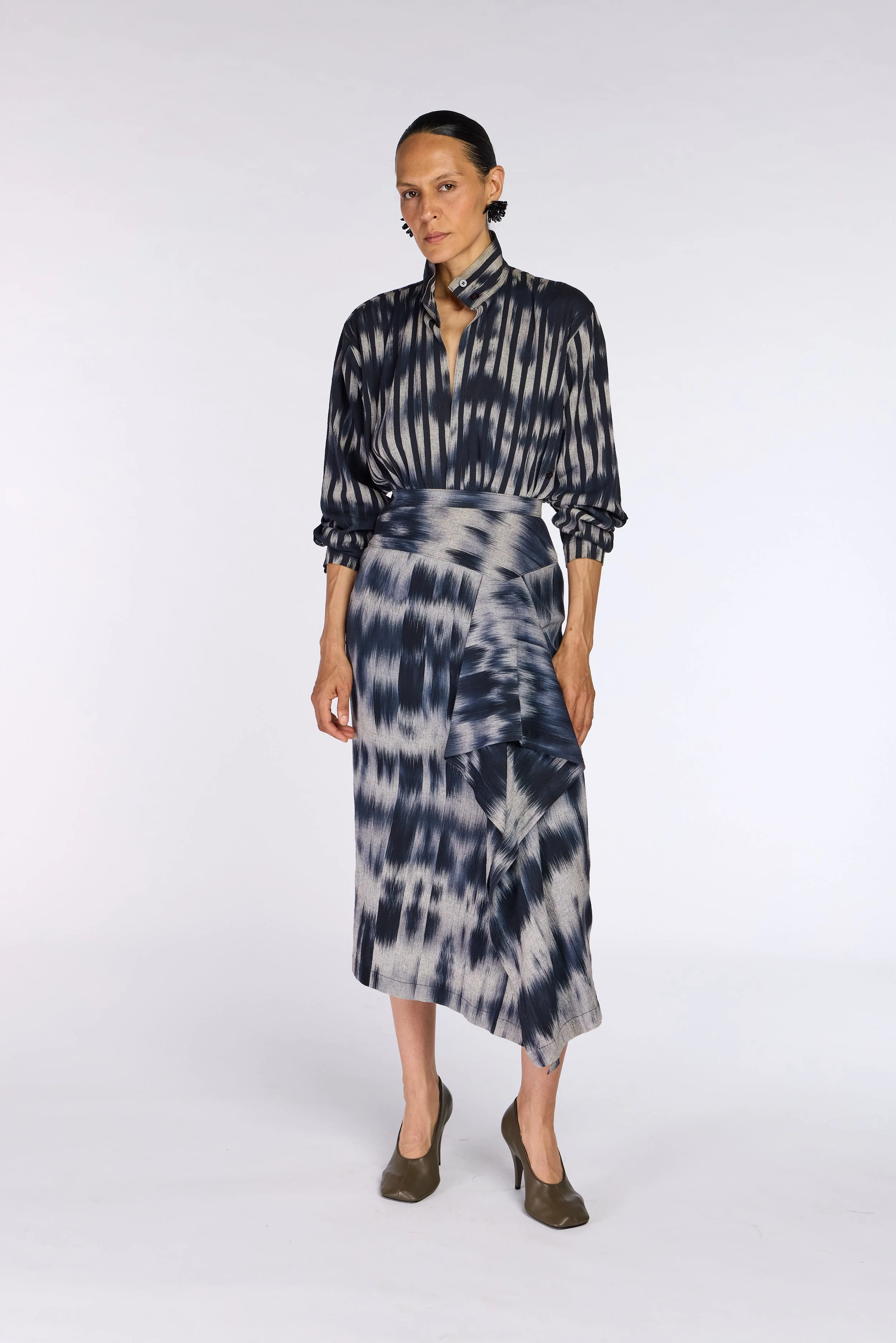 Issey Miyake A/W 1985 Kasuri Weave Ensemble – view 11