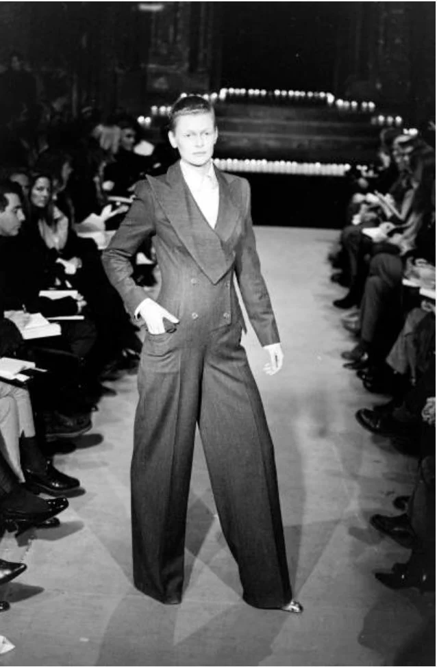 Alexander McQueen A/W 1996 “Dante” Jumpsuit – runway and archive image – Autumn/Winter 1996 (AW96), Fall/Winter 1996 (FW96) runway – vintage Alexander McQueen, Lee McQueen archive, McQueen runway