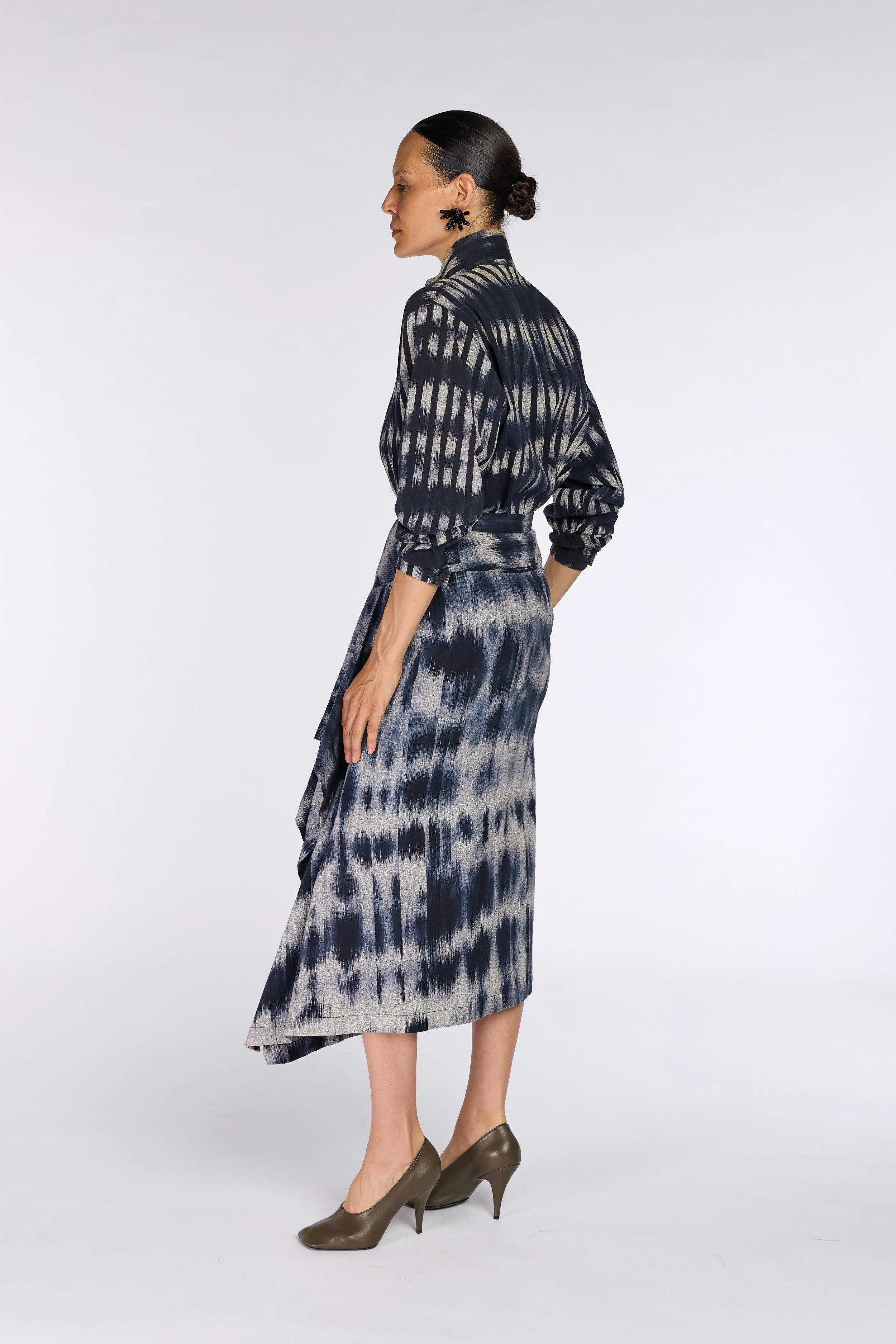 Issey Miyake A/W 1985 Kasuri Weave Ensemble – view 10