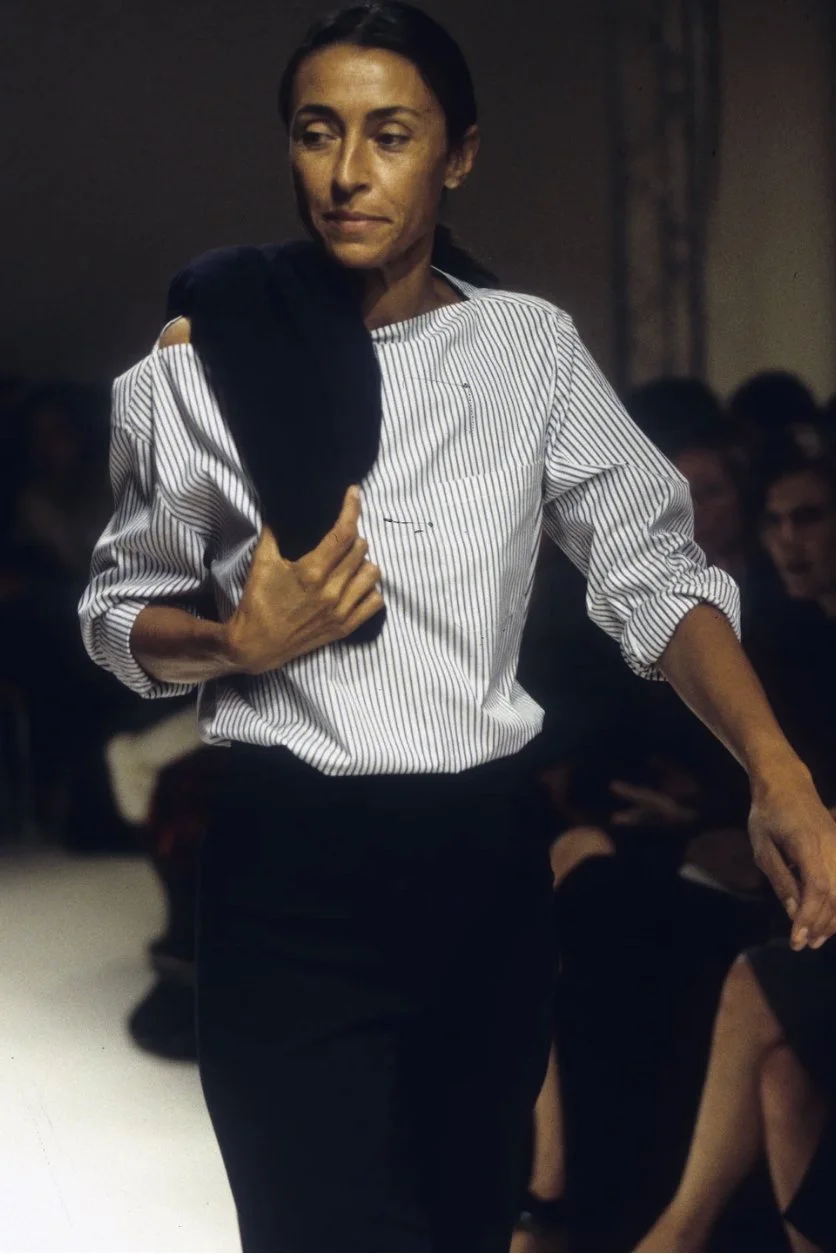Hermès by Martin Margiela S/S 2000 Striped Vareuse Shirt – runway and archive image – Spring/Summer 2000 (SS00) runway – vintage Hermès, Margiela for Hermès, Hermès by Margiela