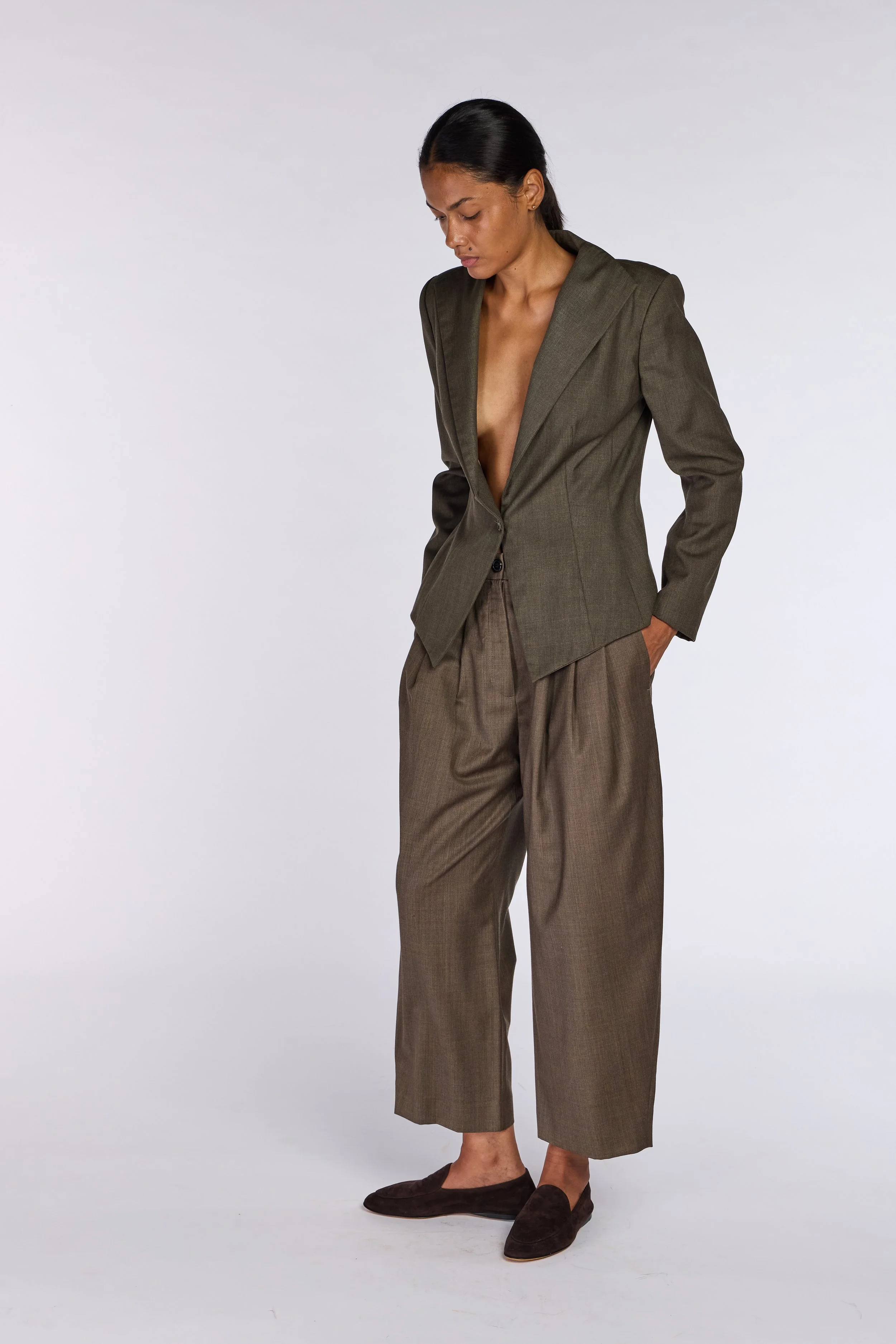 Alexander McQueen 1990s Triangle Lapel Jacket – view 3
