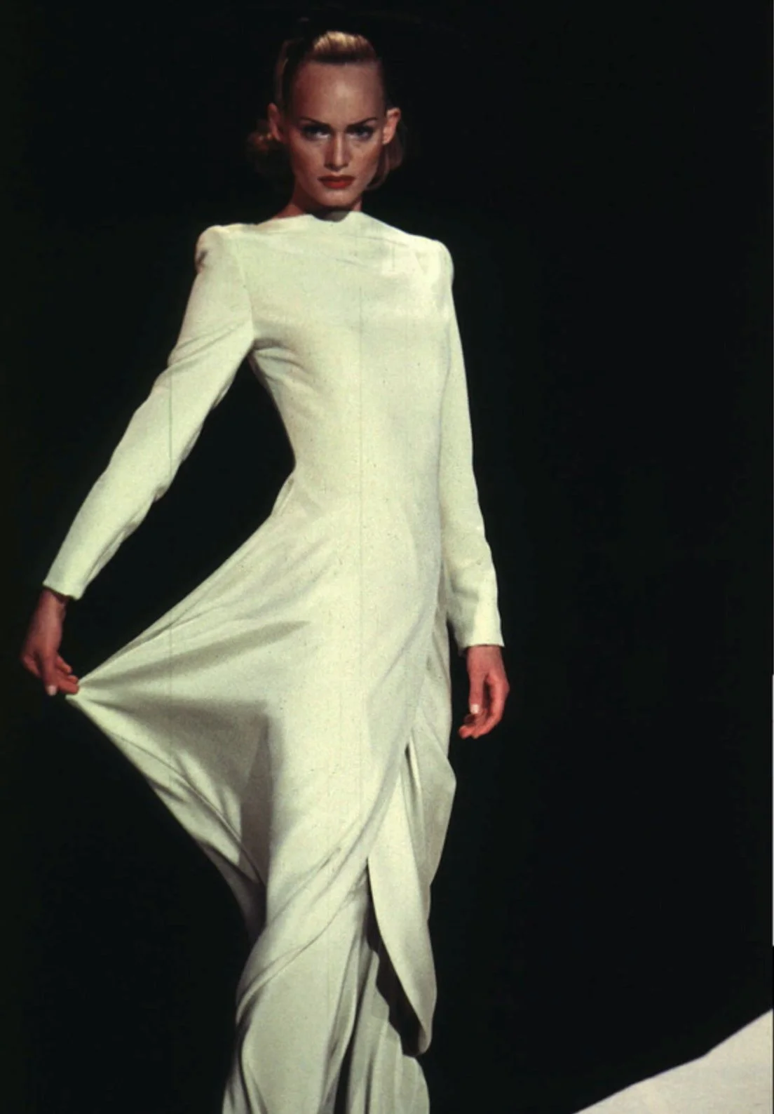 Givenchy by John Galliano A/W 1996 Skirt and Top Ensemble – runway and archive image – Autumn/Winter 1996 (AW96), Fall/Winter 1996 (FW96) – vintage Givenchy, Galliano for Givenchy
