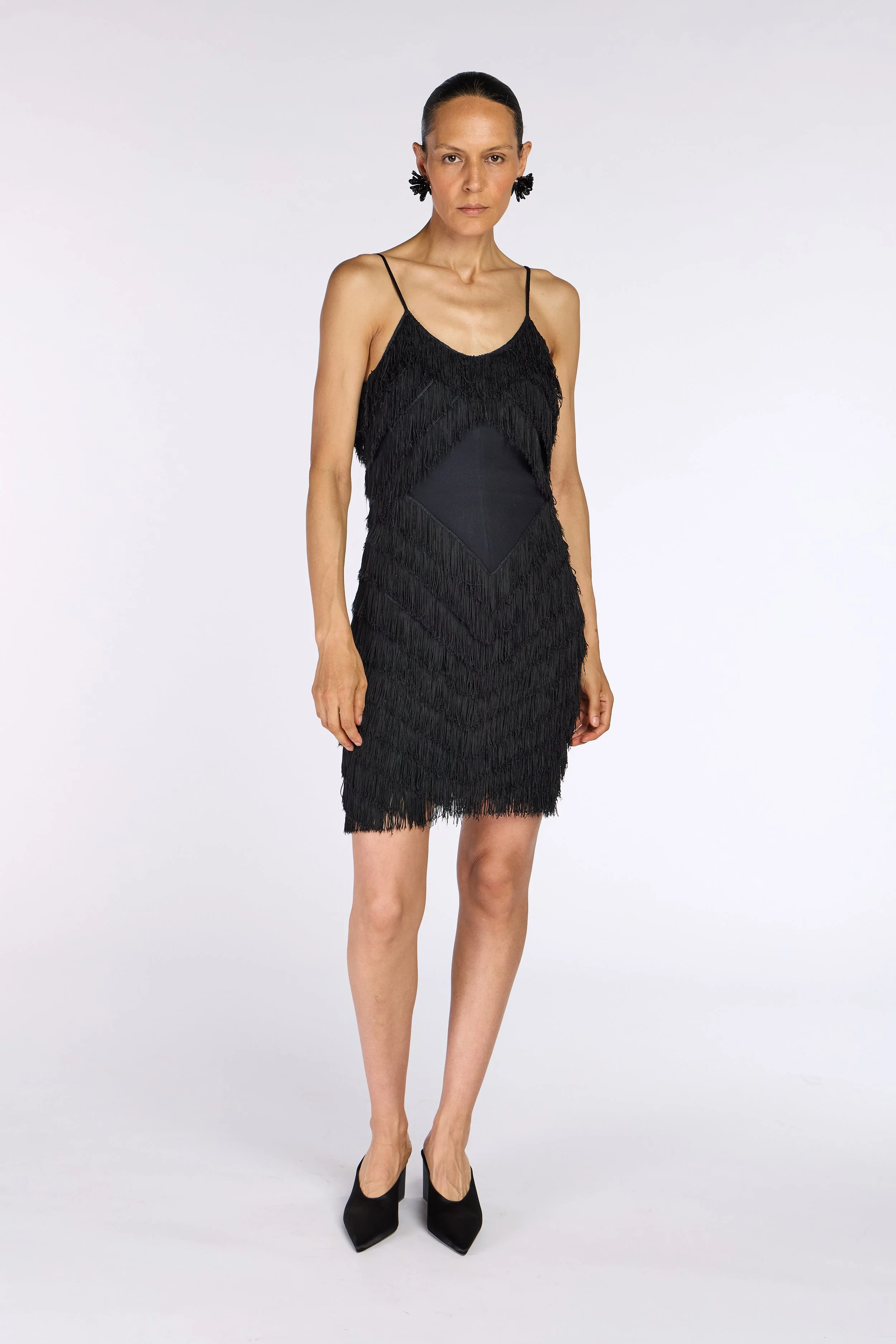 Christian Dior by John Galliano S/S 1998 Fringed Mini Dress – view 2