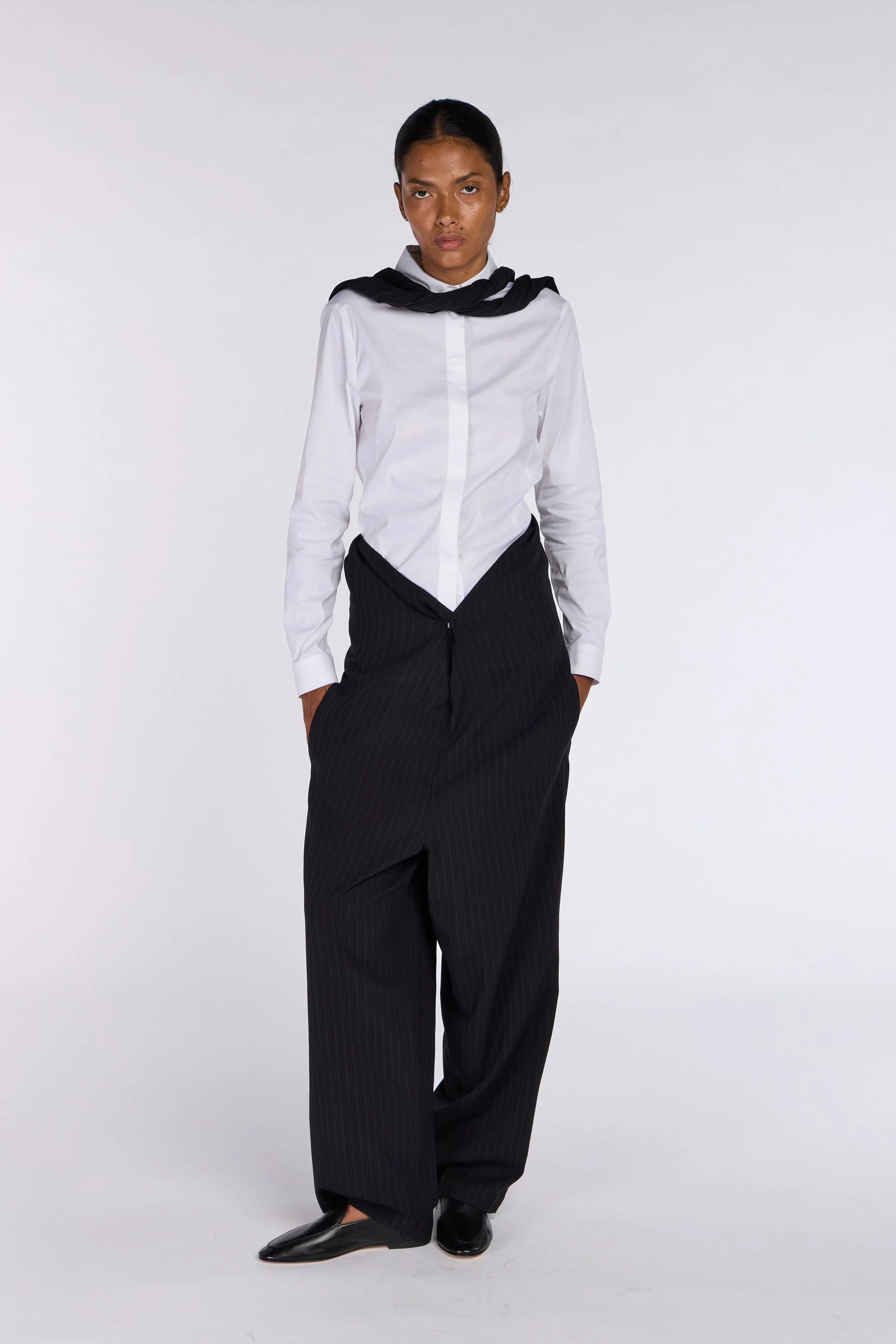 Yohji Yamamoto S/S 1998 Twist Trousers – vintage Yohji Yamamoto, Yohji Yamamoto archive – Spring/Summer 1998 (SS98) – Mae Vintage London