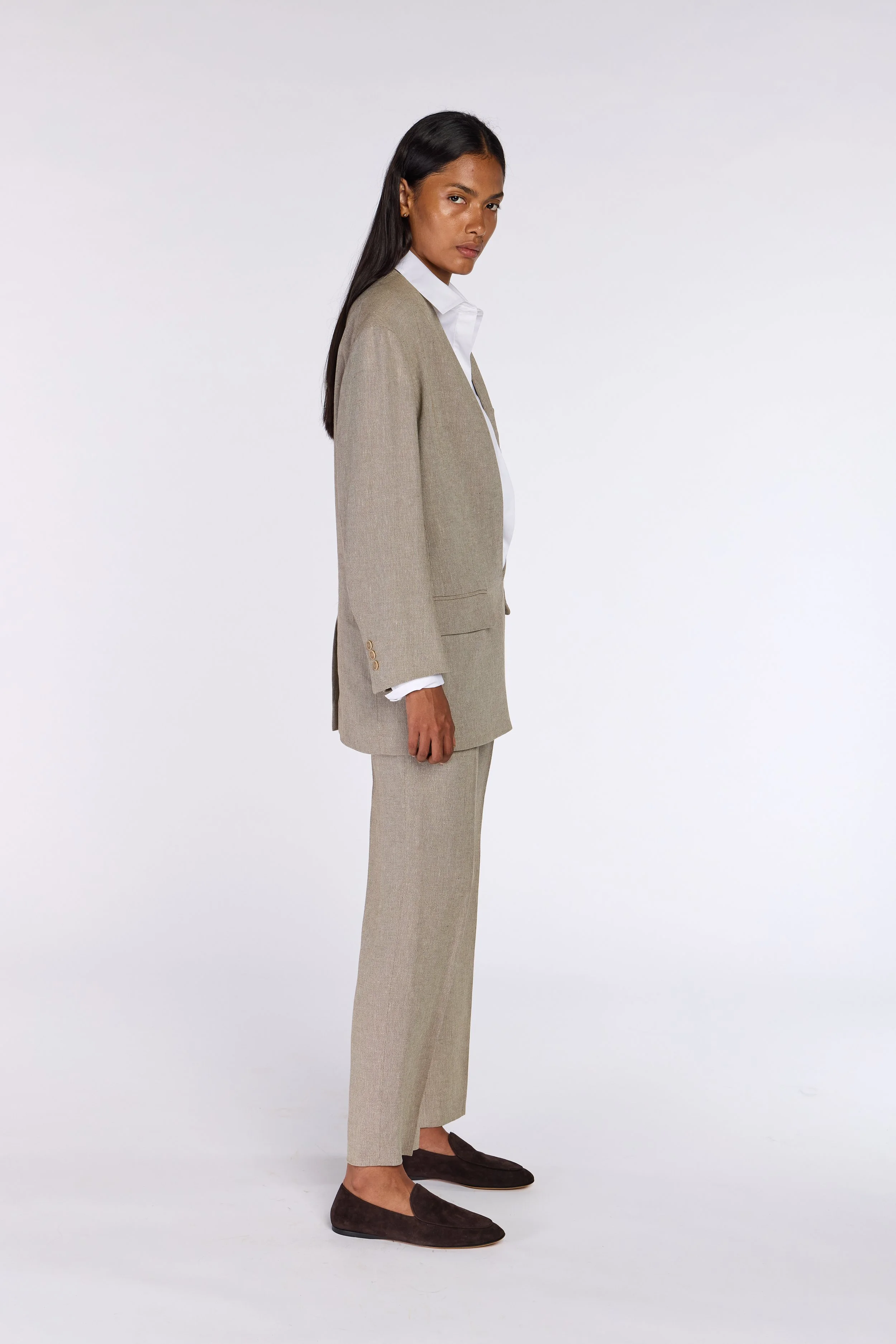 Hermès by Martin Margiela S/S 1999 Vareuse Linen Suit – view 6