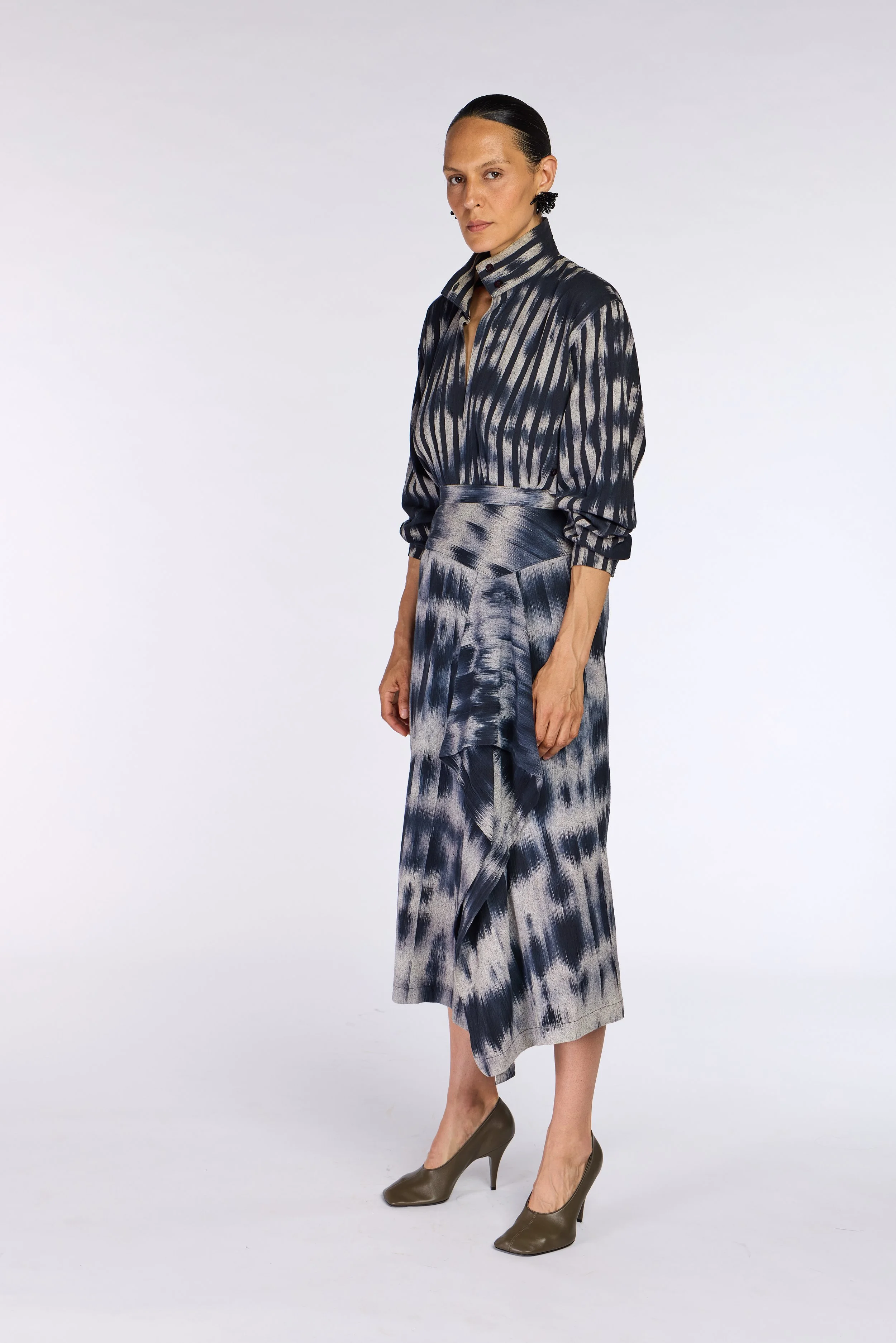 Issey Miyake A/W 1985 Kasuri Weave Ensemble – view 8