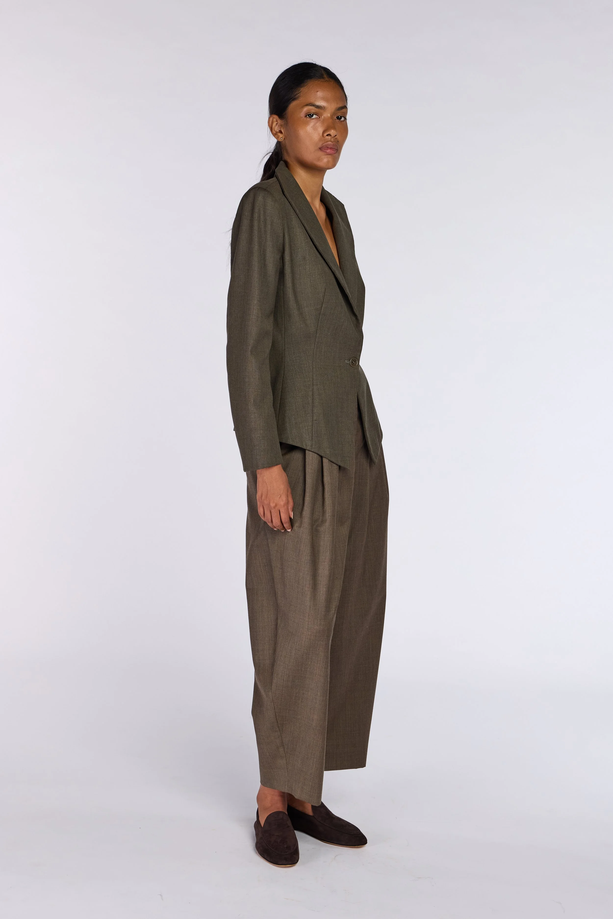 Alexander McQueen 1990s Triangle Lapel Jacket – view 2