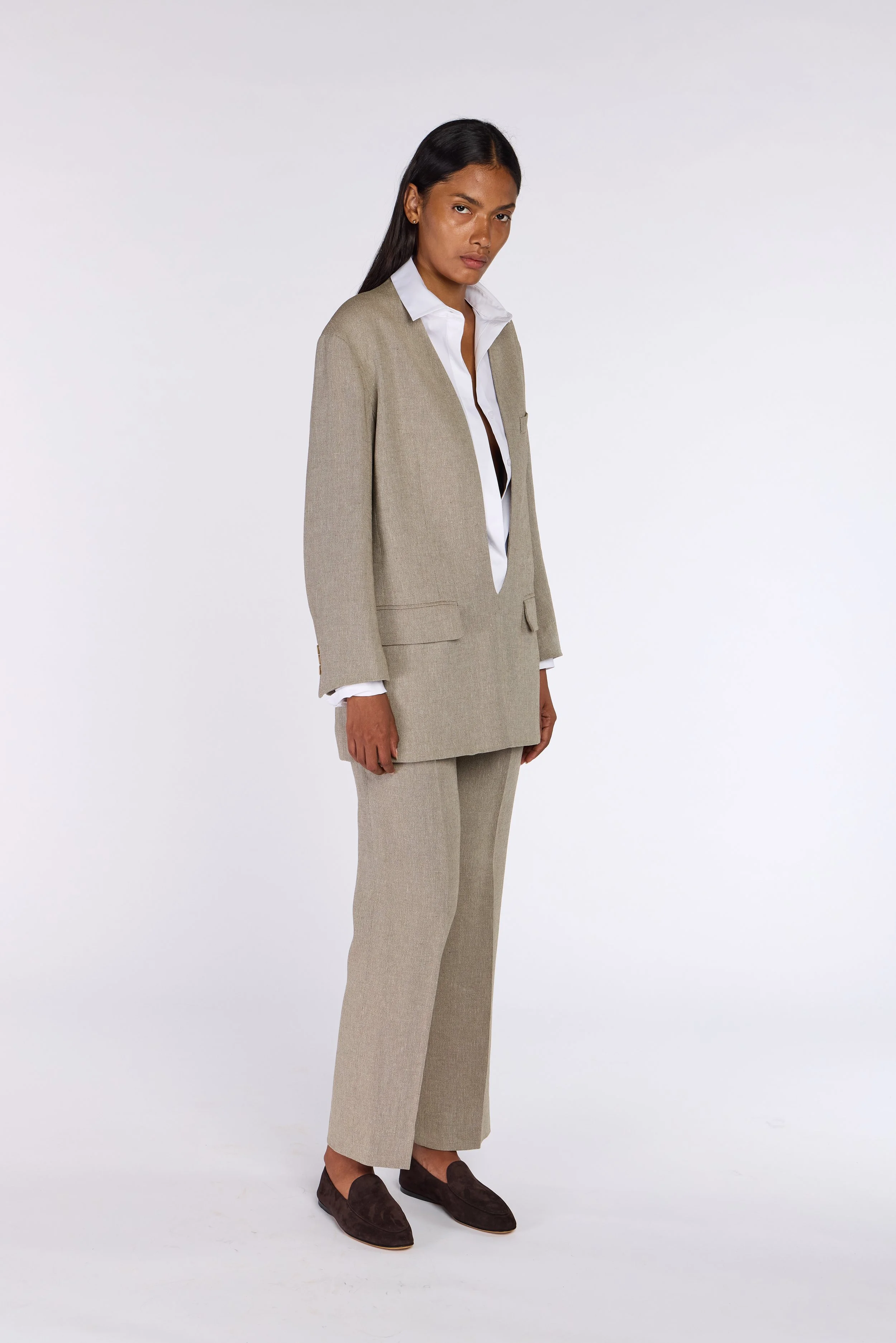 Hermès by Martin Margiela S/S 1999 Vareuse Linen Suit – view 5