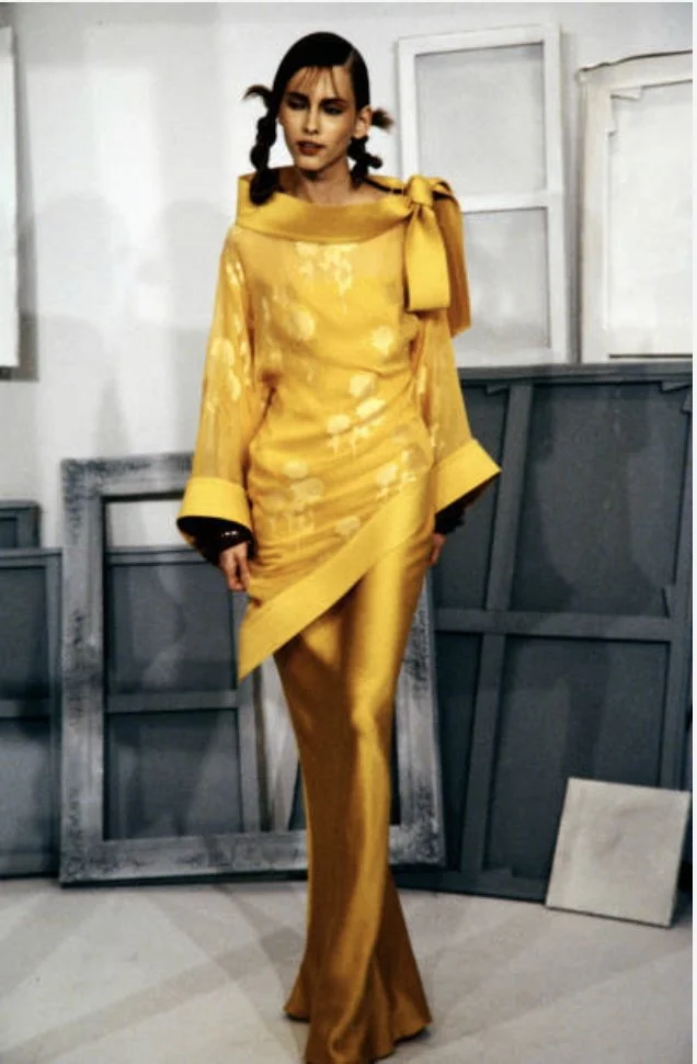 Christian Dior A/W 1999 by John Galliano Dress – runway and archive image – Autumn/Winter 1999 (AW99), Fall/Winter 1999 (FW99) – vintage Christian Dior by John Galliano, vintage Dior