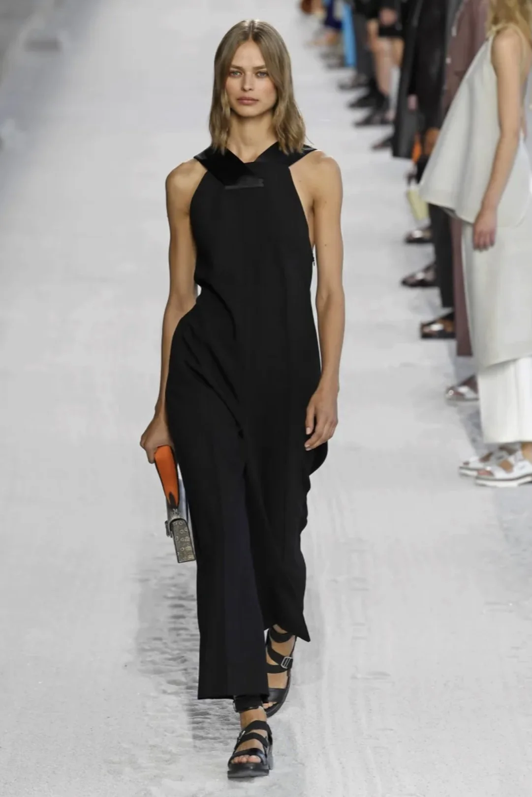 Hermès by Nadège Vanhee S/S 2019 Jumpsuit – runway and archive image – Spring/Summer 2019 (SS19) runway – Hermès ready-to-wear, Nadège Vanhee for Hermès, pre-owned Hermès