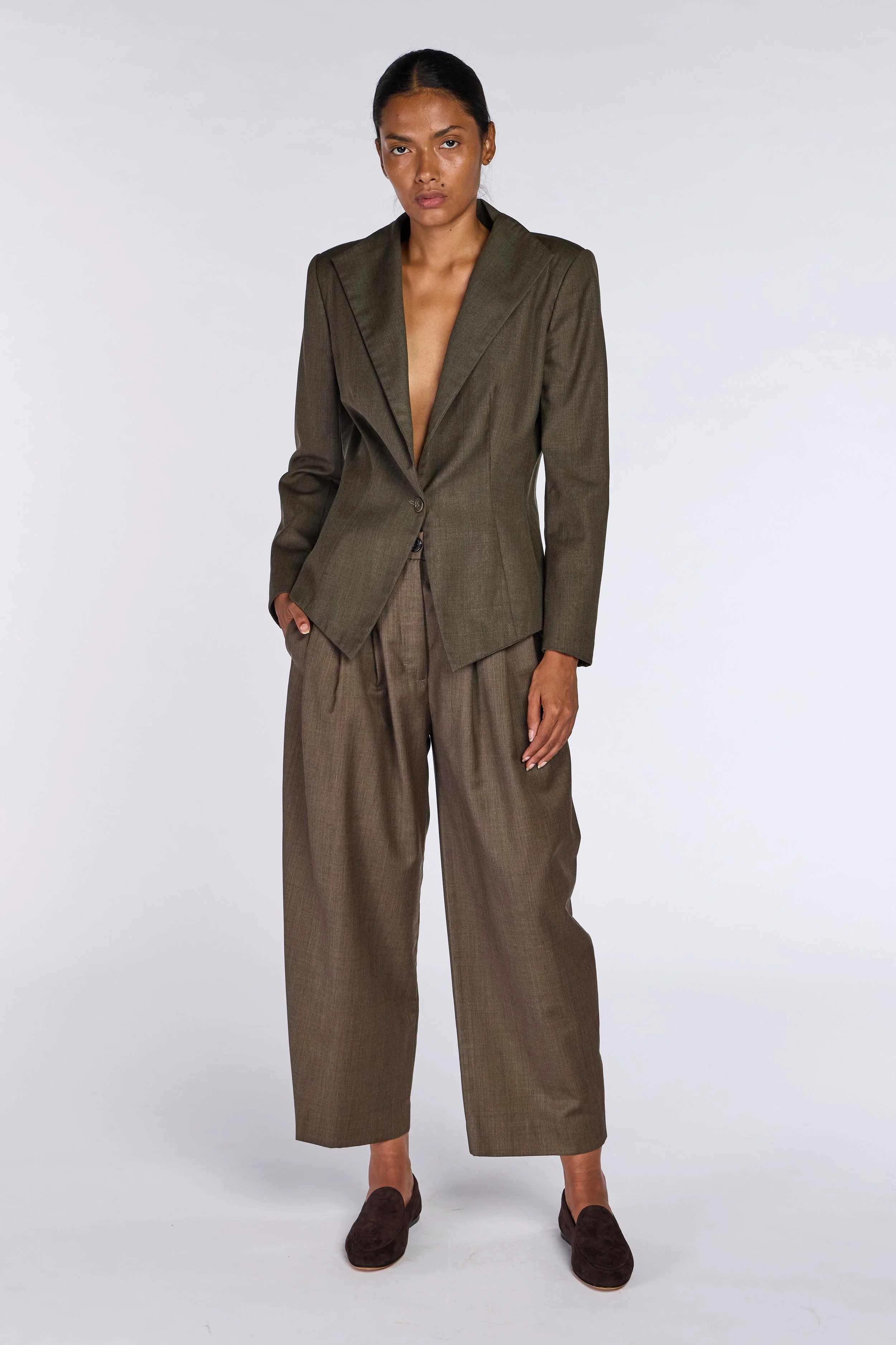 Alexander McQueen 1990s Triangle Lapel Jacket – vintage Alexander McQueen, Lee McQueen archive, McQueen runway – 1990s – Mae Vintage London
