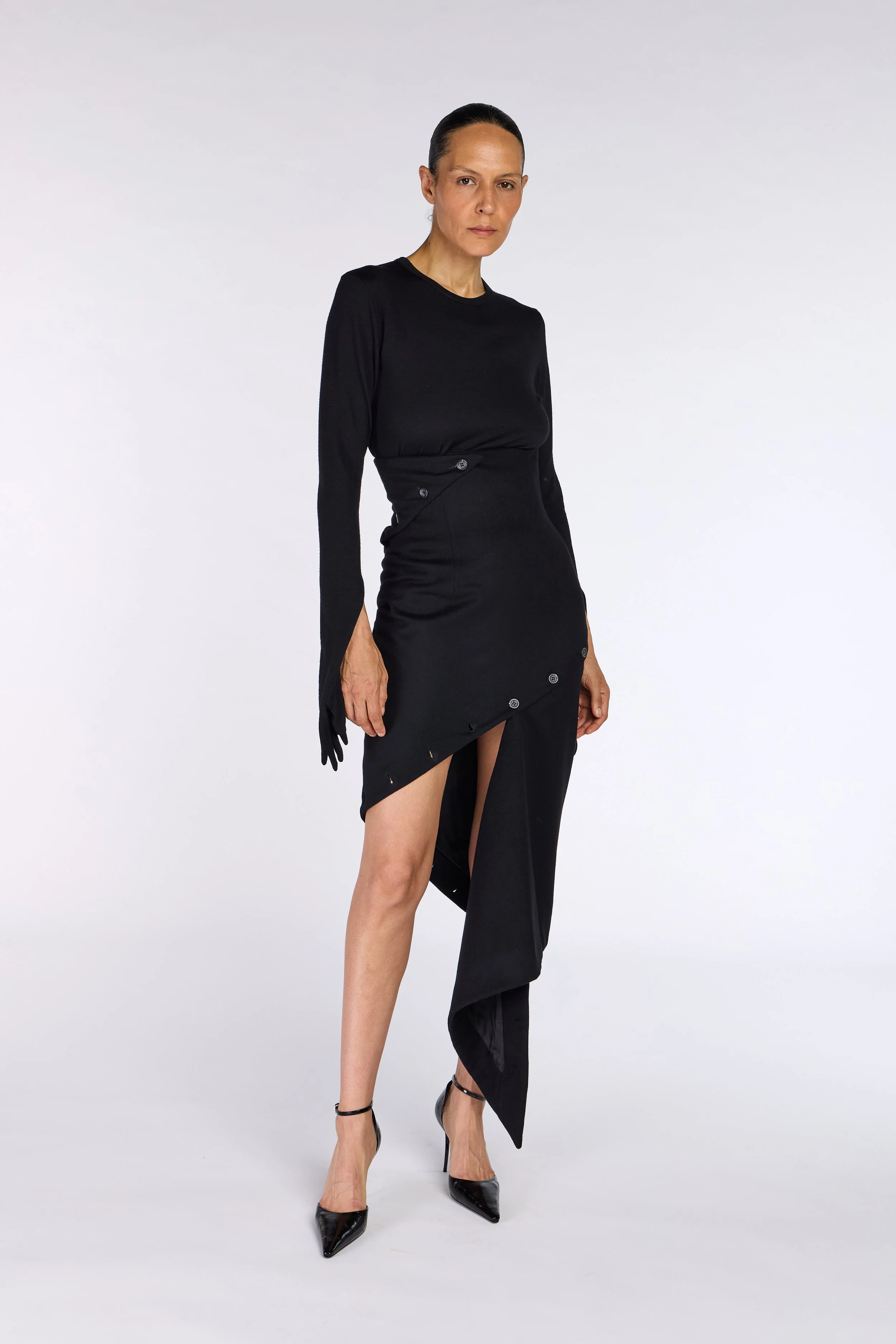 Alexander McQueen A/W 1996 "Dante" Spiral Button Skirt