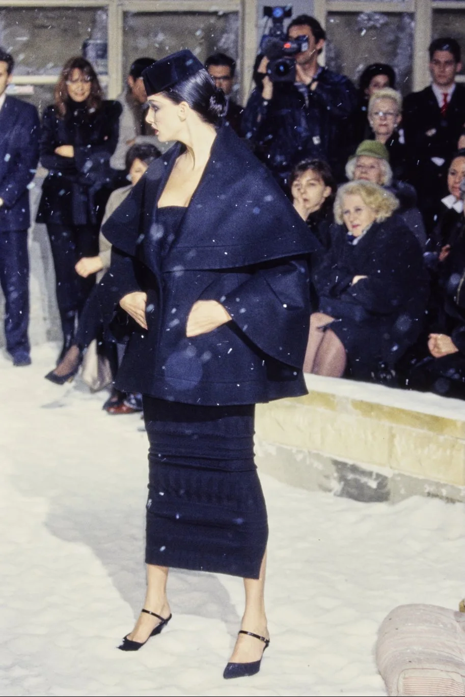 John Galliano A/W 1995 “Dolores” Collection Dress – runway and archive image – Autumn/Winter 1995 (AW95), Fall/Winter 1995 (FW95) runway – vintage John Galliano, John Galliano archive, Galliano runway