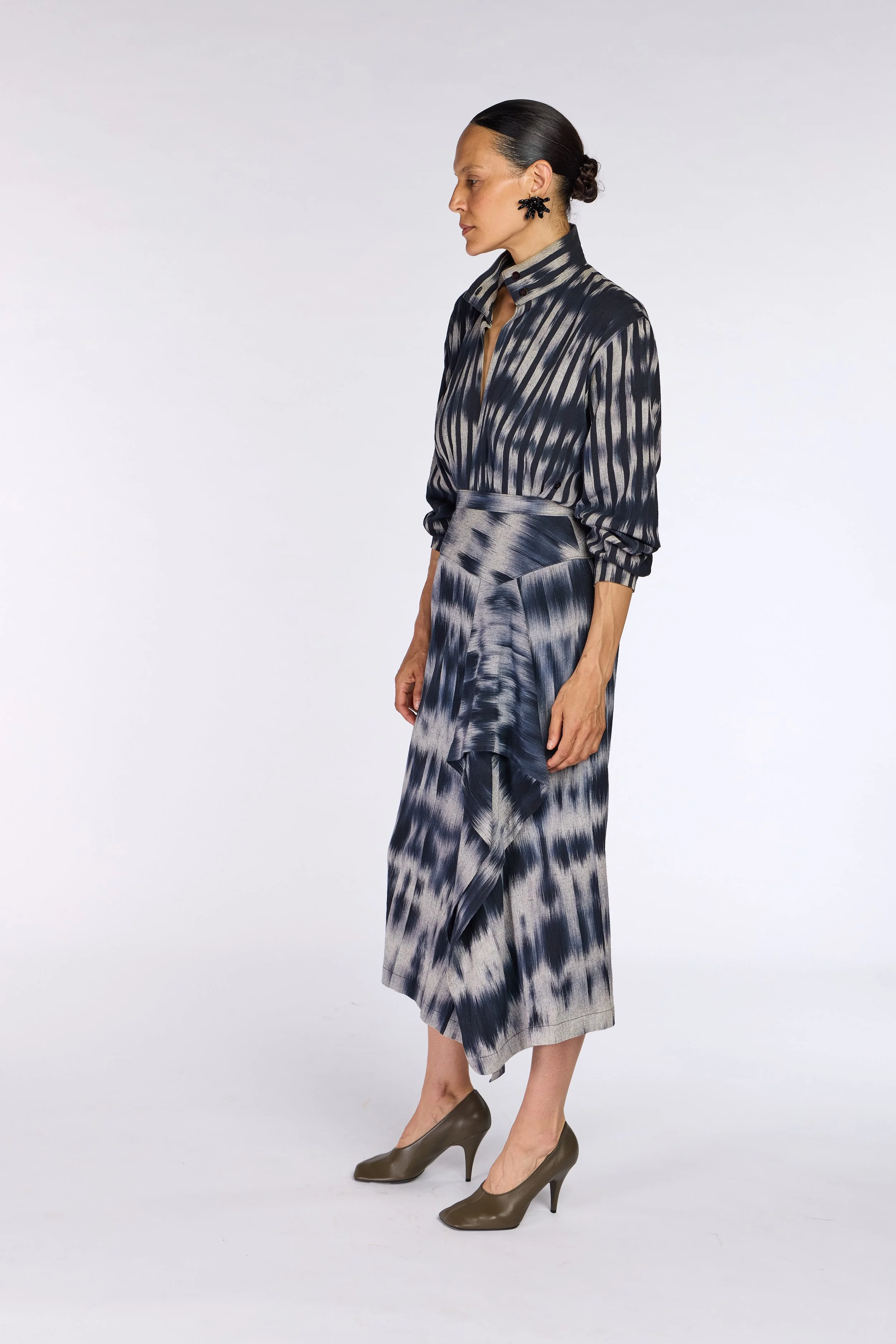 Issey Miyake A/W 1985 Kasuri Weave Ensemble – view 5
