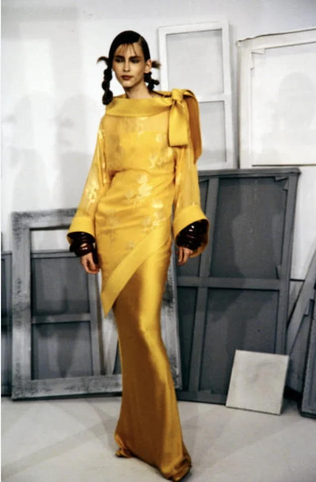 Christian Dior A/W 1999 by John Galliano Dress – runway and archive image – Autumn/Winter 1999 (AW99), Fall/Winter 1999 (FW99) – vintage Christian Dior by John Galliano, vintage Dior
