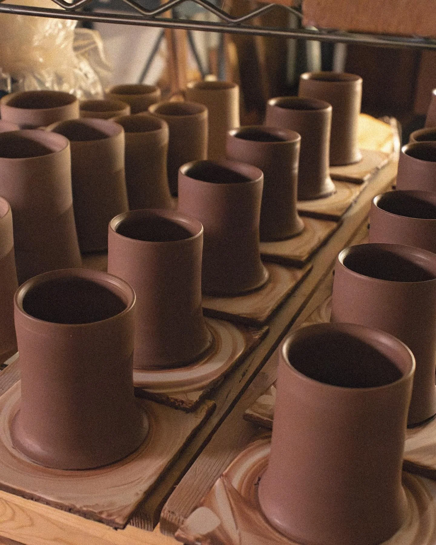 Starting to fill the shelves up again 
#pottery #potterystudio #handmade