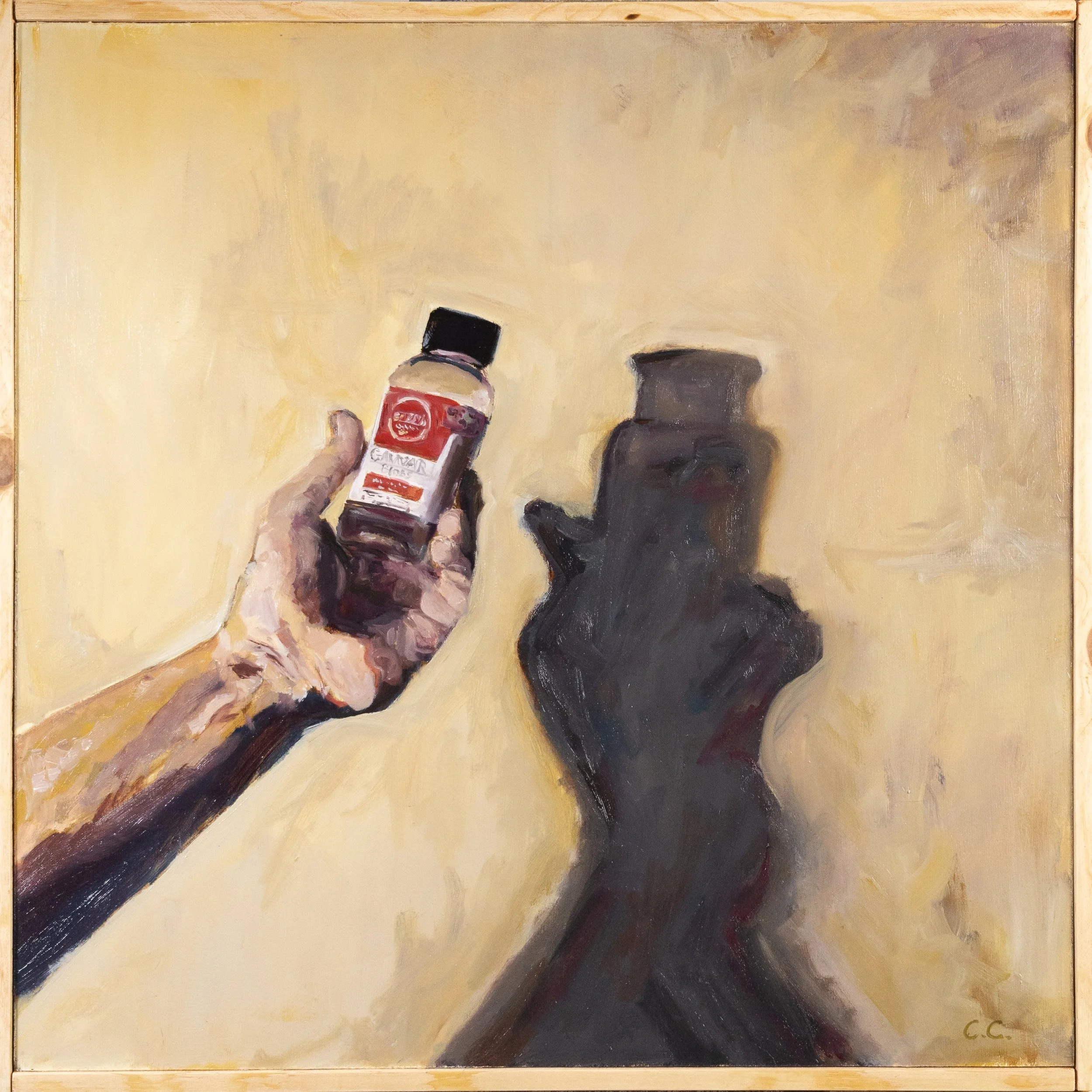 "varnish" oil on board